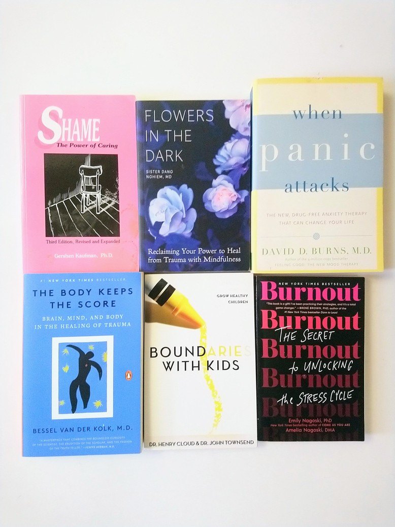 Trauma / Healing / Boundaries / Coping books!