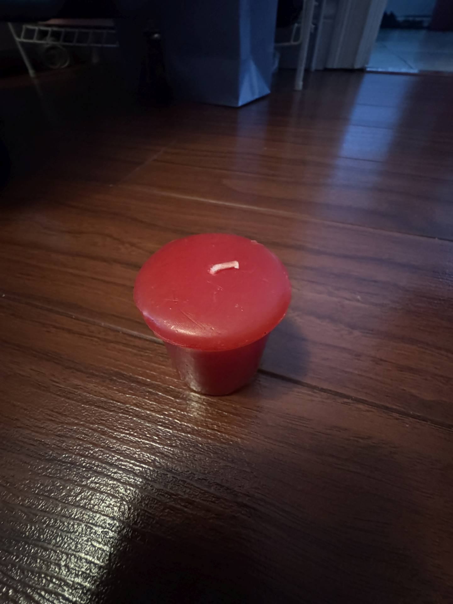 New, Never-Burned Red Candle - photo 2