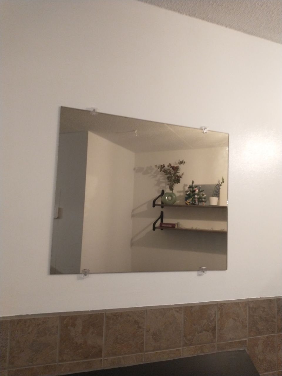 Tinted-colour wall mirror