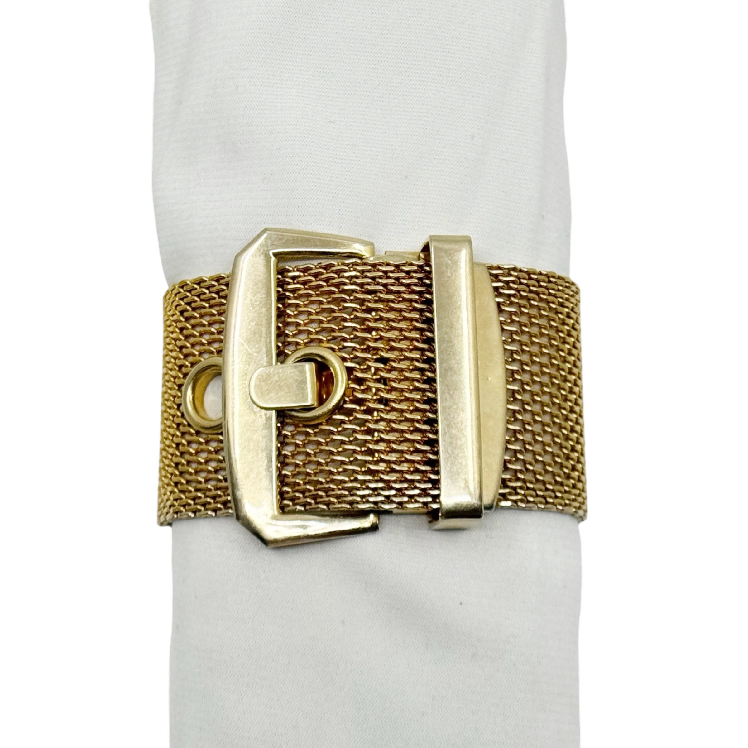 Vintage Gold tone belt mesh bracelet - GM3001 - photo 2