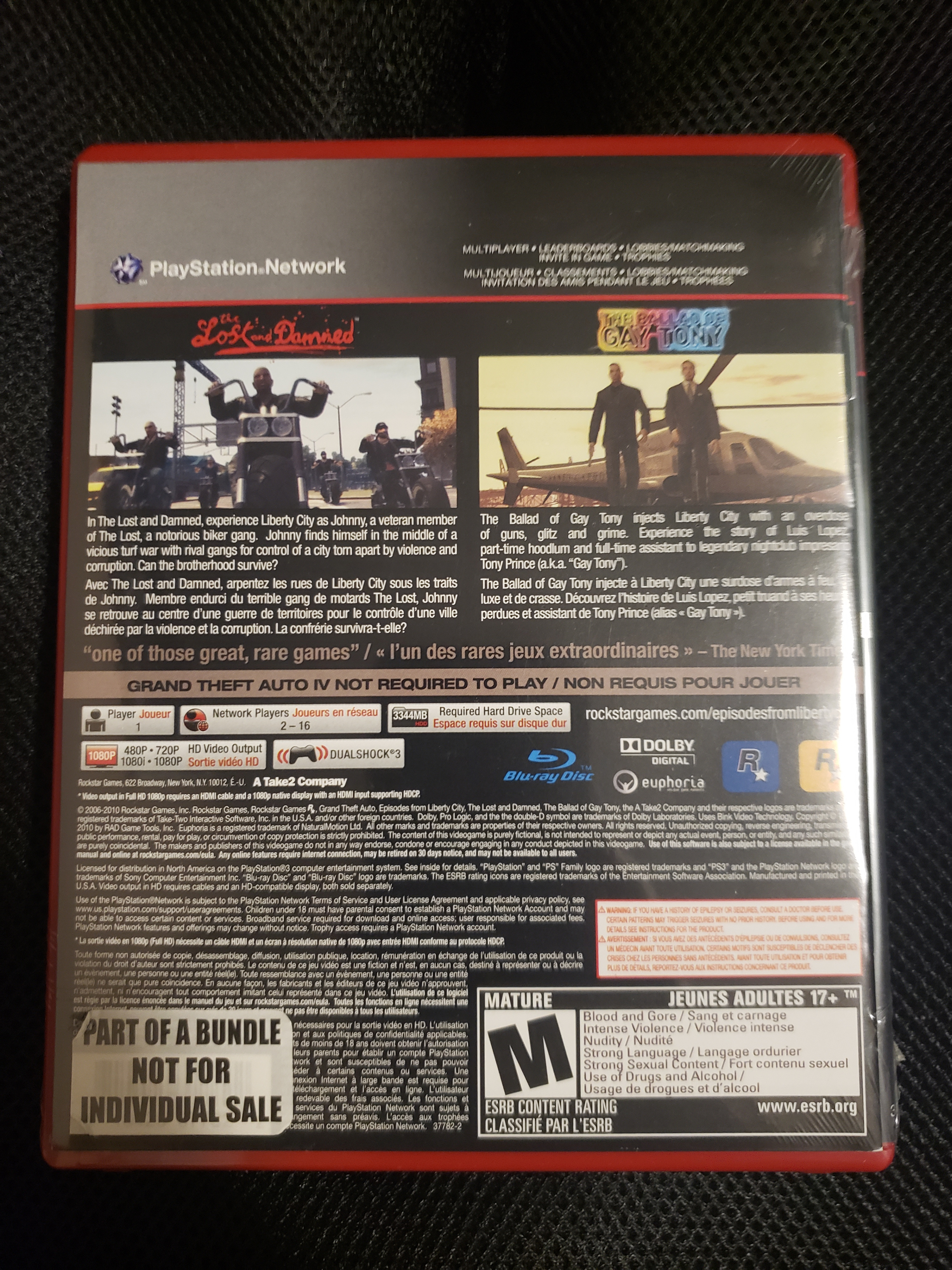 Grand Theft Auto: Episodes From Liberty City - PS3, Sealed! - photo 2