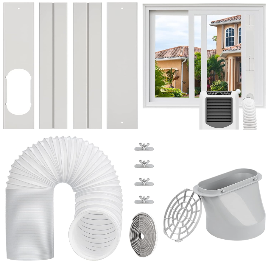BRAND NEW  Portable AC Window Vent Kit with 5.9" Exhaust Hose
