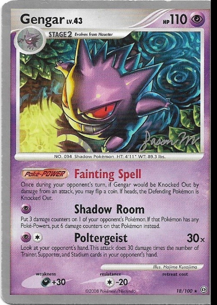Pokemon Gengar 18/100 World Championships 2009 Deck HP