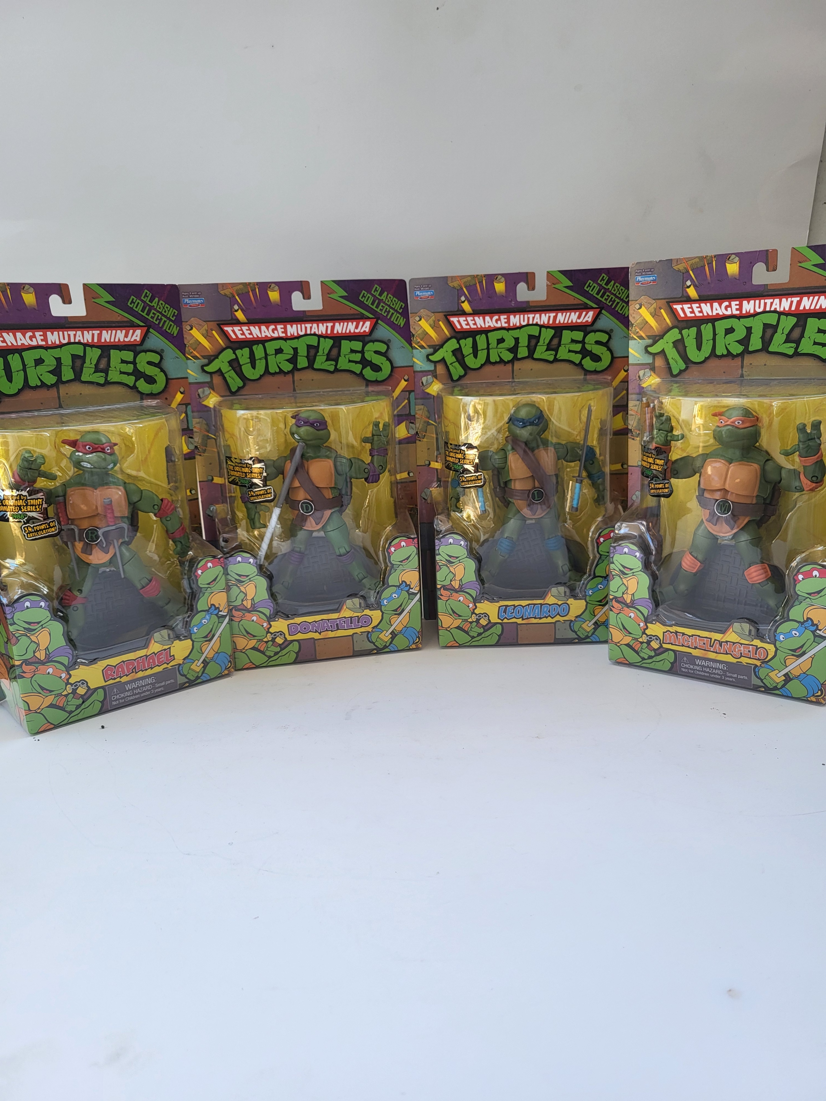 Playmates TMNT Collection – Complete Set of 4 – Playmates SEALED