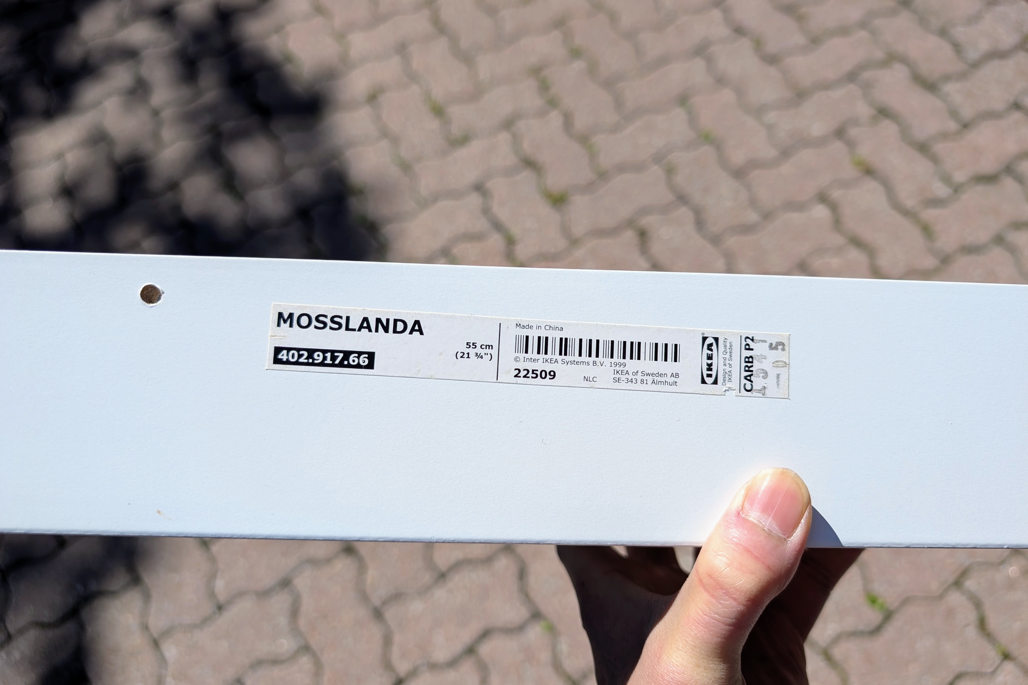 IKEA MOSSLANDA Picture Ledge 55 cm White - photo 3