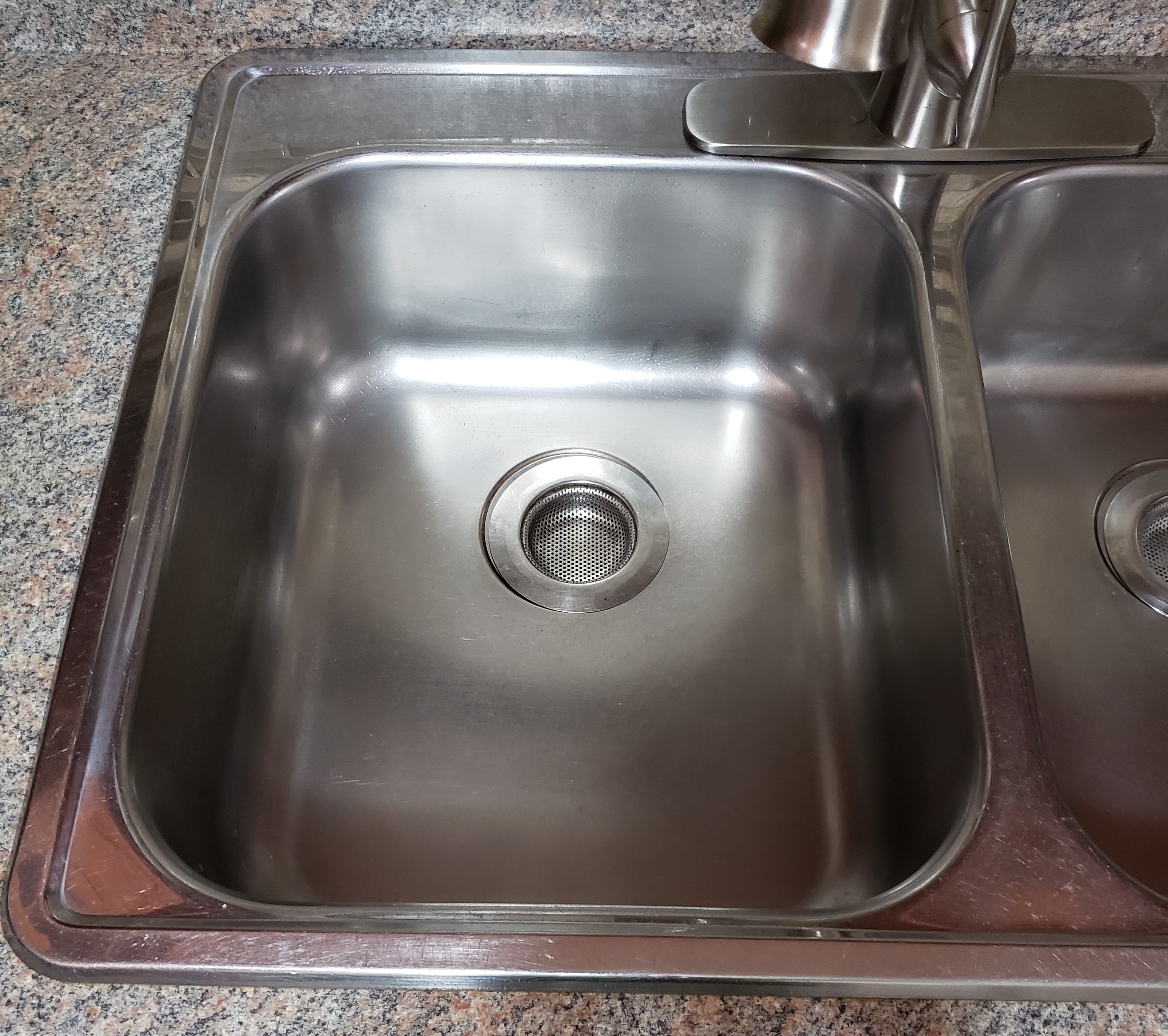 Stainless Steel Double Sink 3 Holes $50 - photo 2