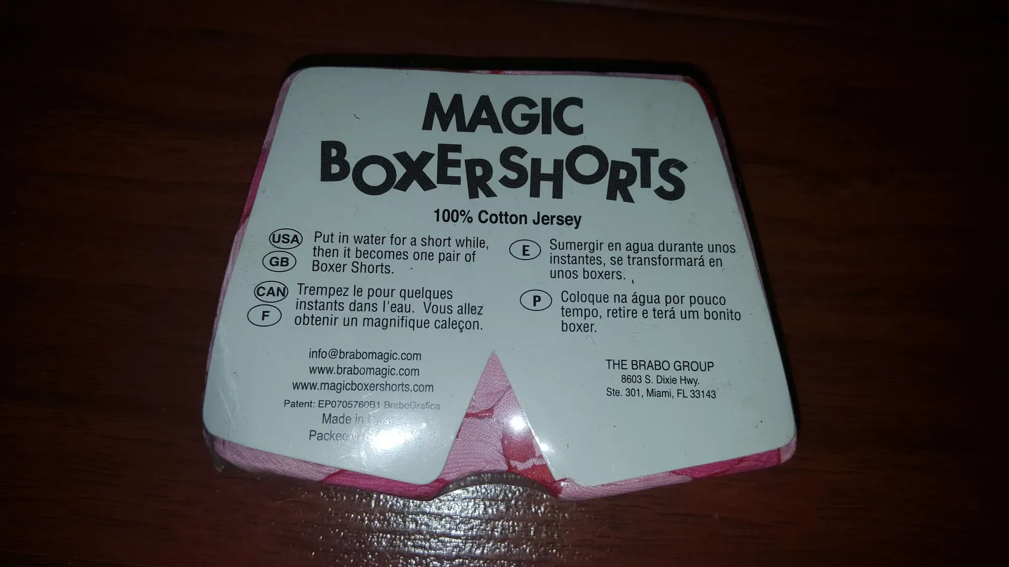 magic boxer shorts -- pink w red hearts