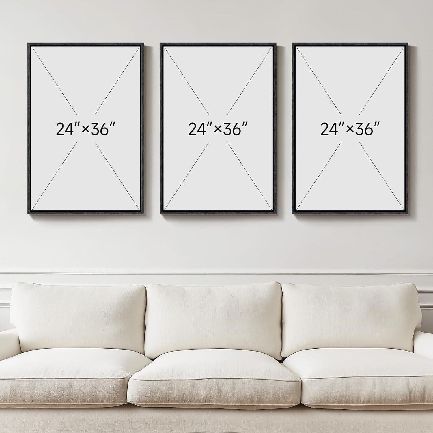 Abstract Wave Wall Art Set (3 pieces) - photo 3