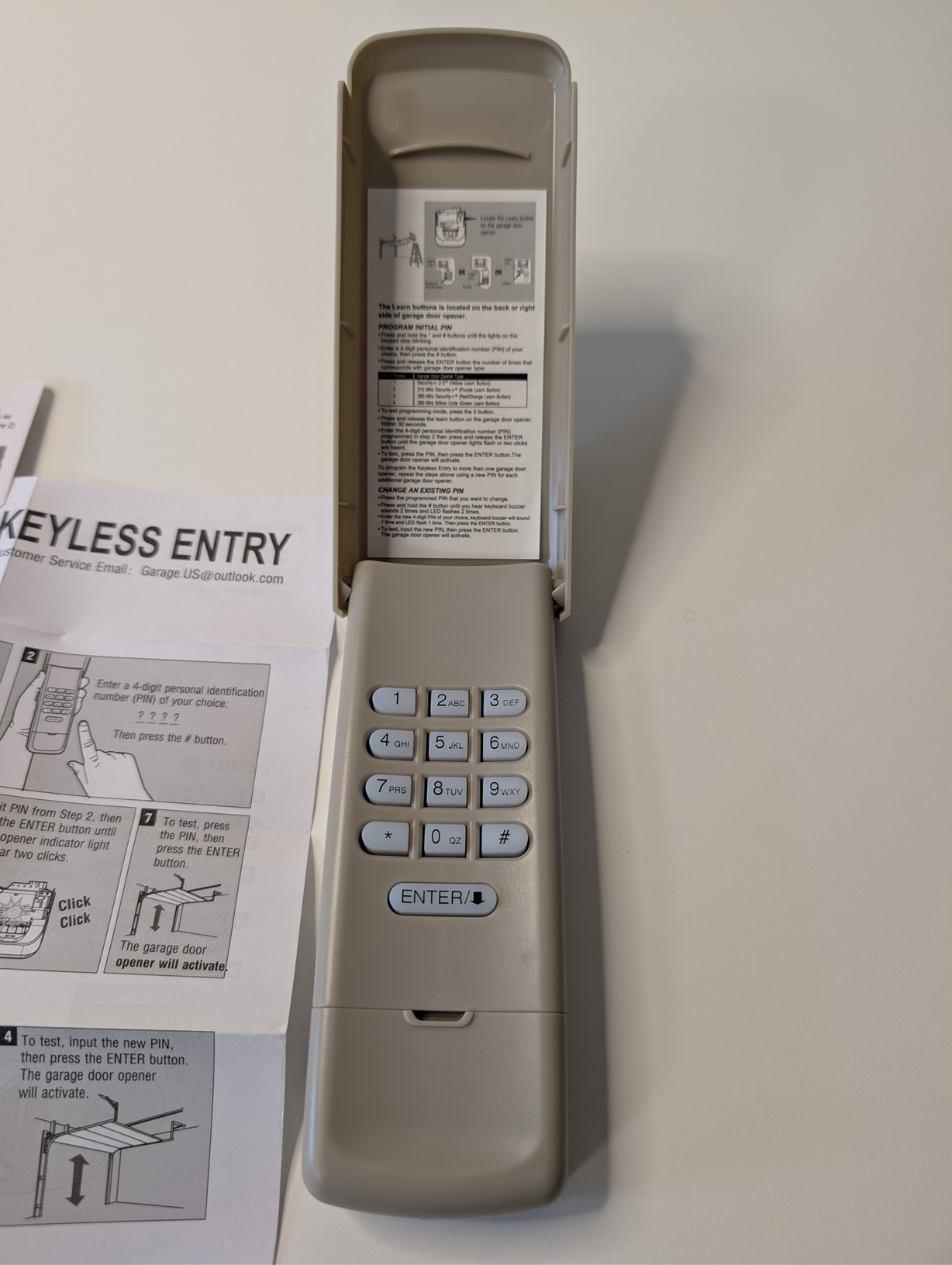 Universal Remote Garage Door Keypad - photo 2