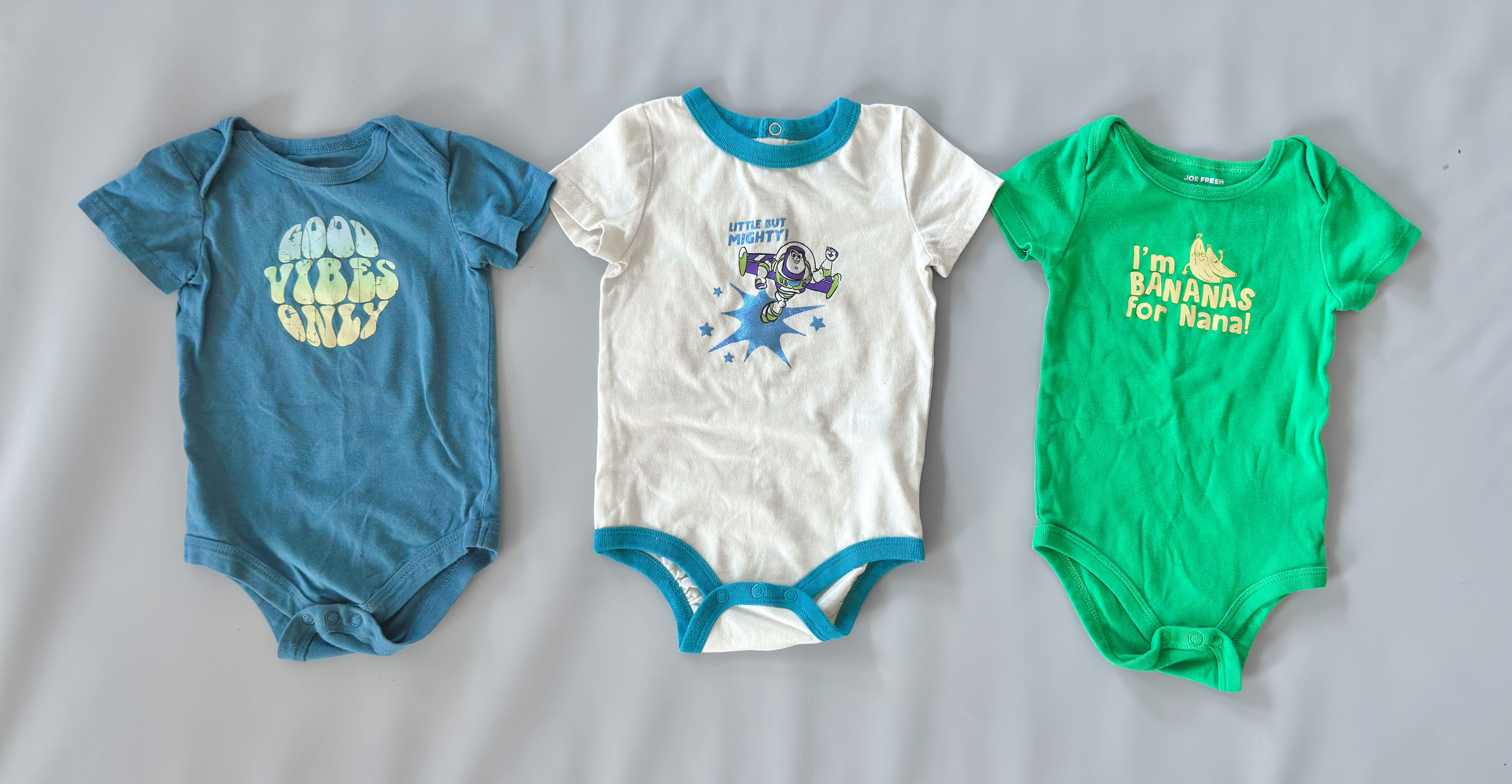 Baby Boy - Short Sleeve Bodysuits Bundle - 6-12 Months