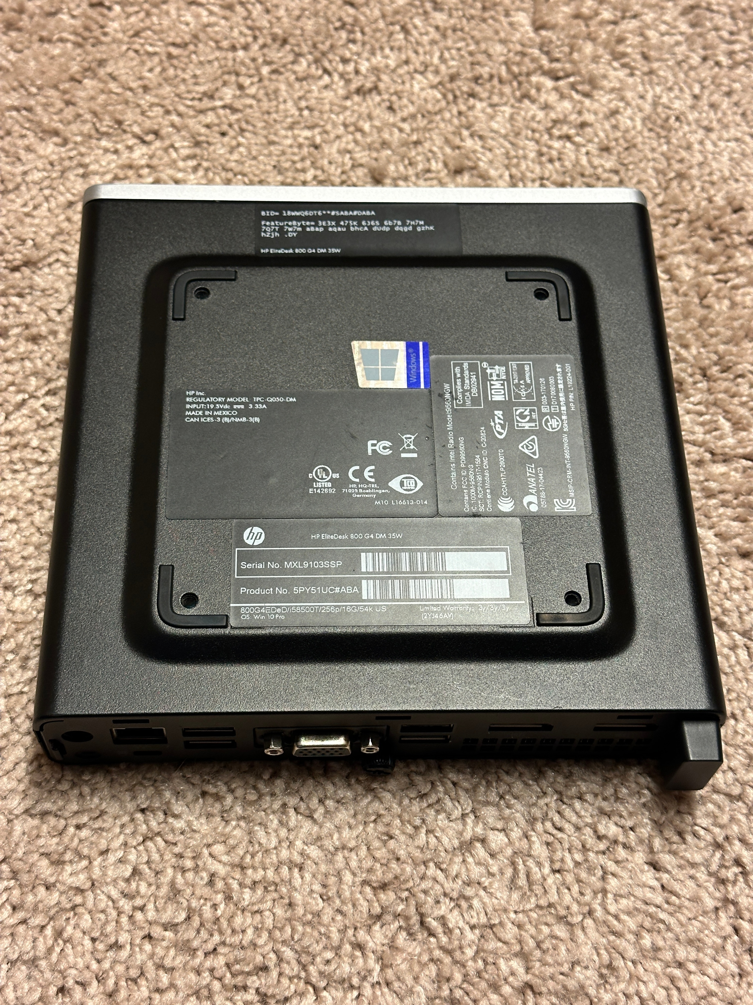 HP Mini Desktop Business PC i5-8500T 16GB-256GB SSD Win11 Pro - photo 5
