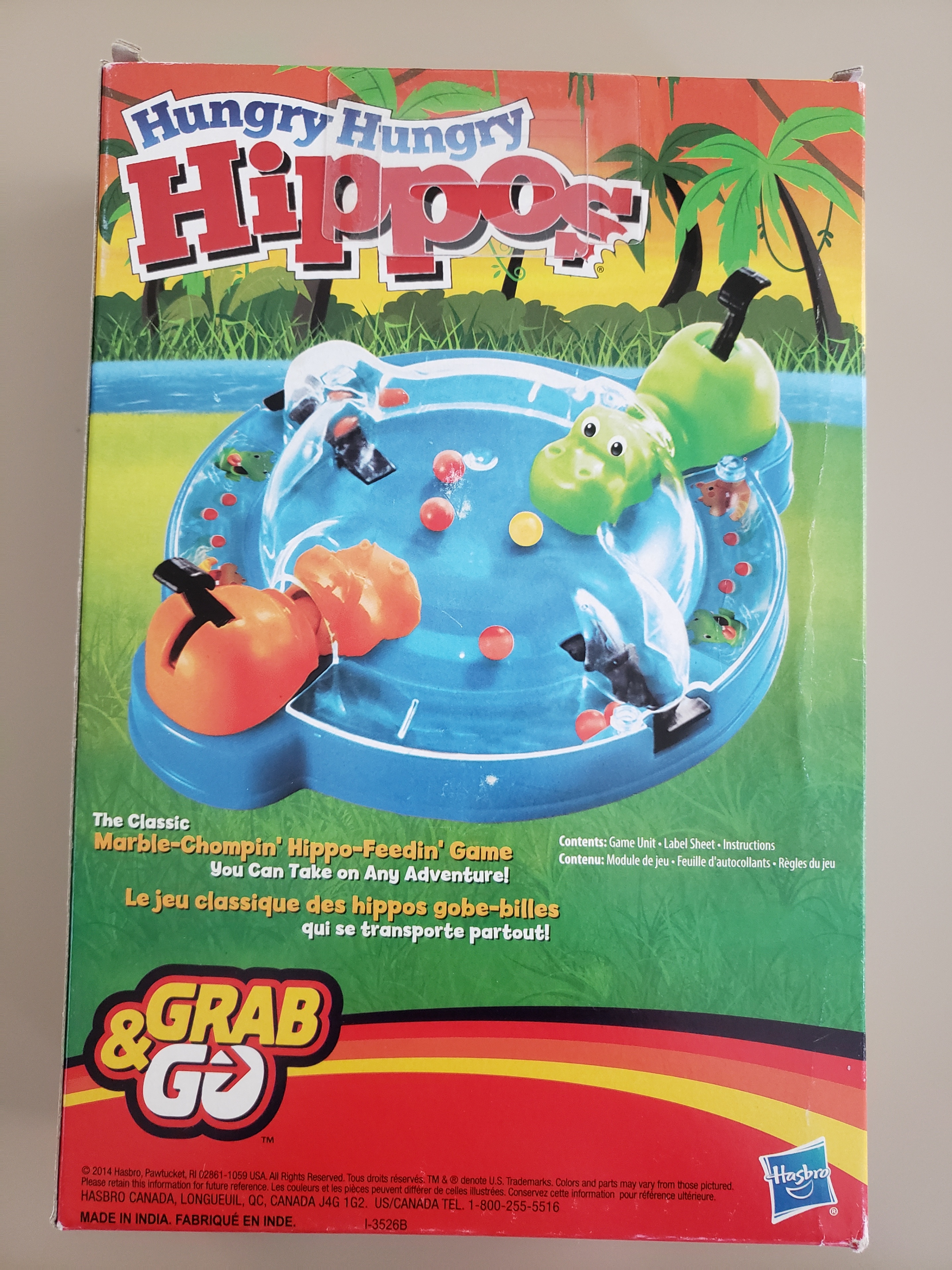 Small Hungry Hungry Hippos game