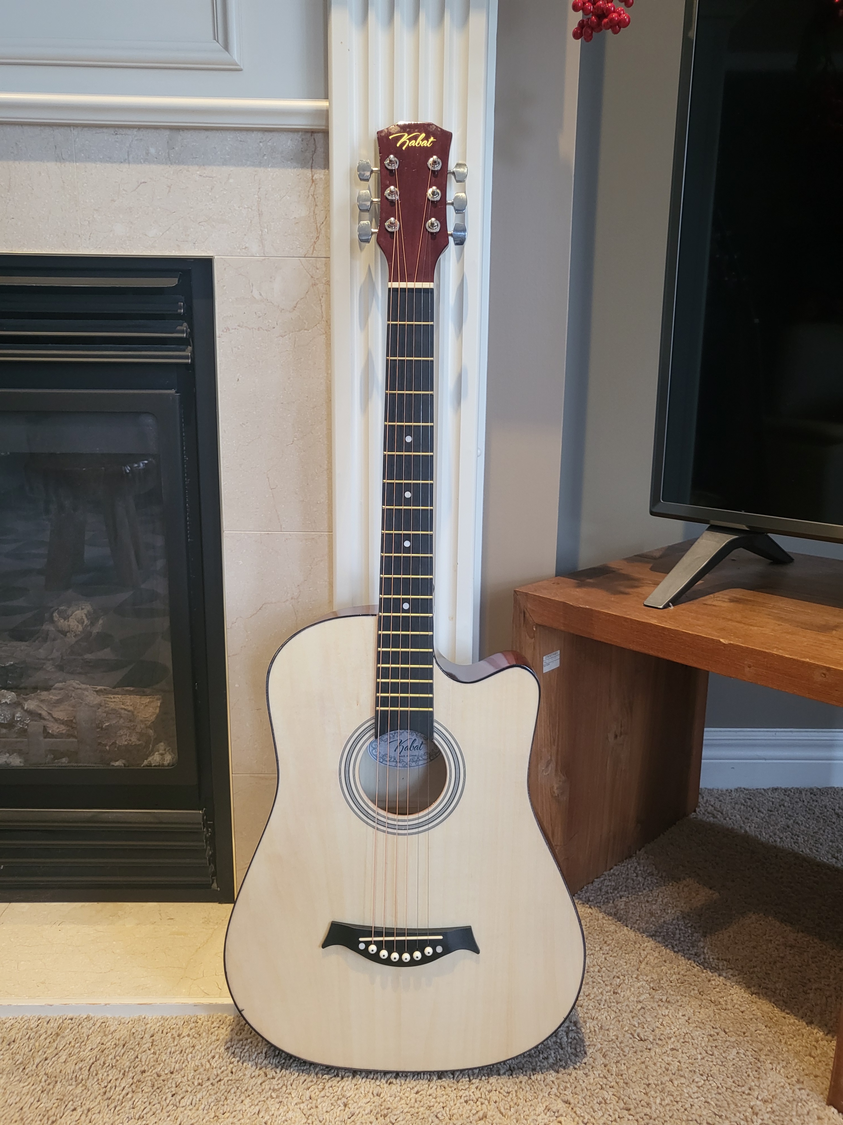 38" Acoustic Guitar Natural Finish, Great for Beginners New - photo 2