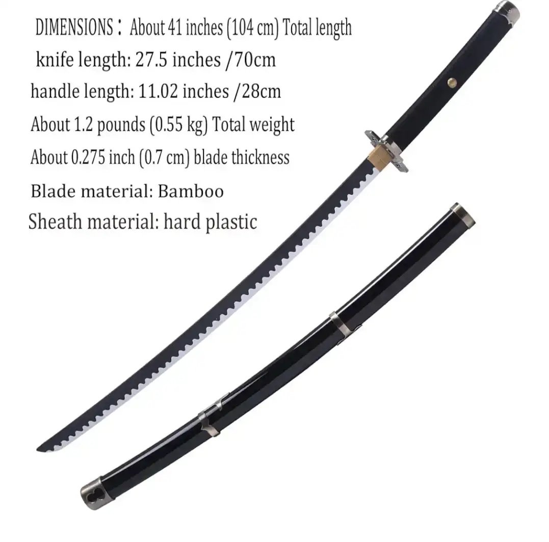 Roronoa Zoro Katana Cosplay Sword - 41 Inches - photo 2