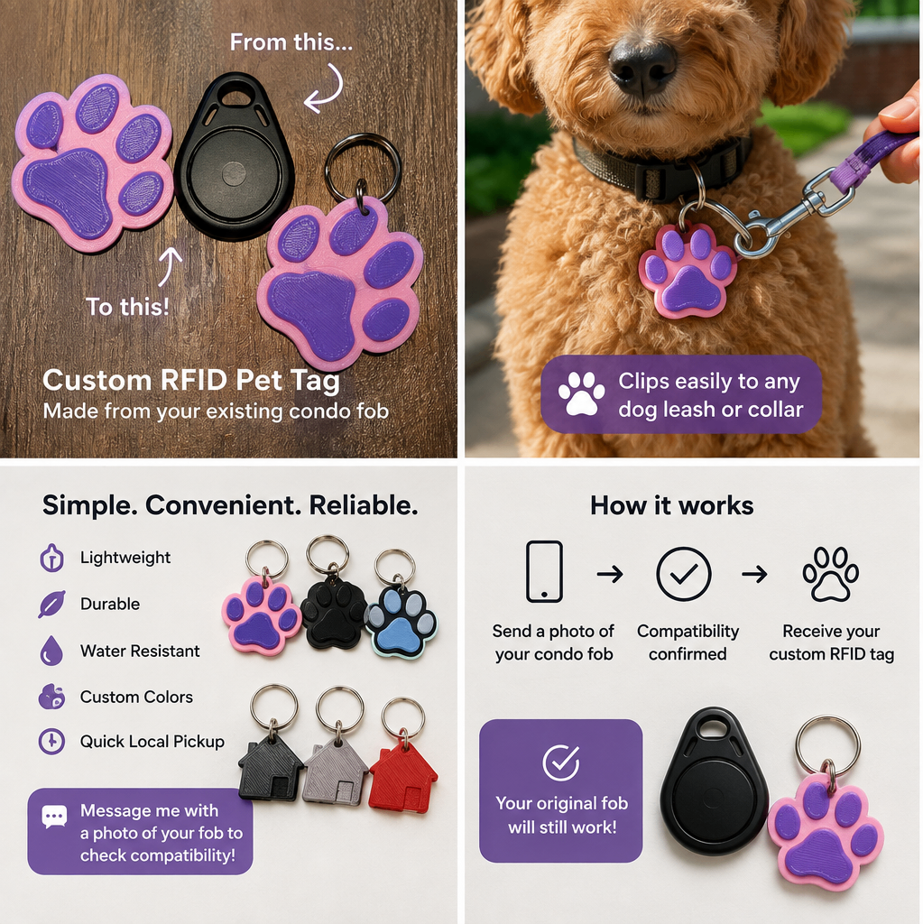Custom House RFID Keychain