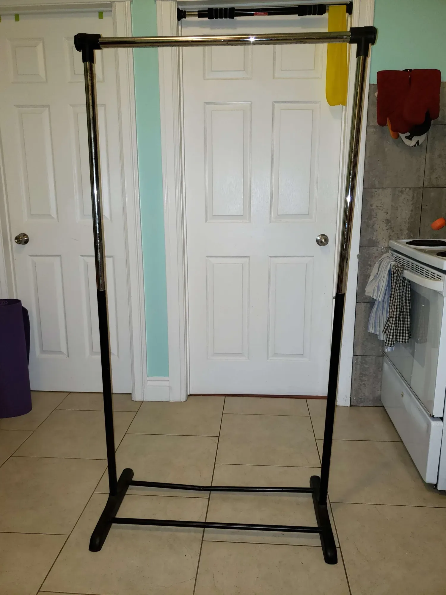 Clothing Rack -- small dent in bottom shown in photo, decent ... - photo 2