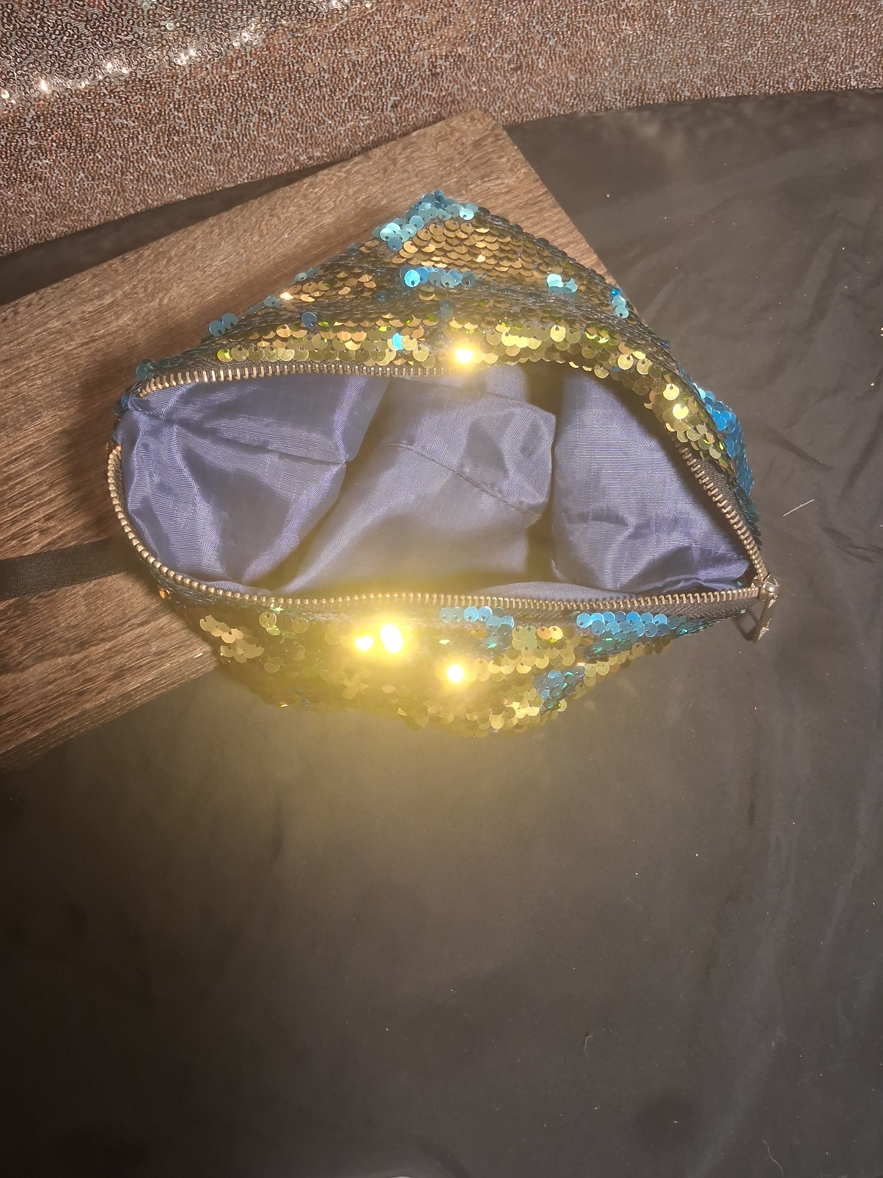 Sequin Clutch/Cosmetic Bag - photo 2