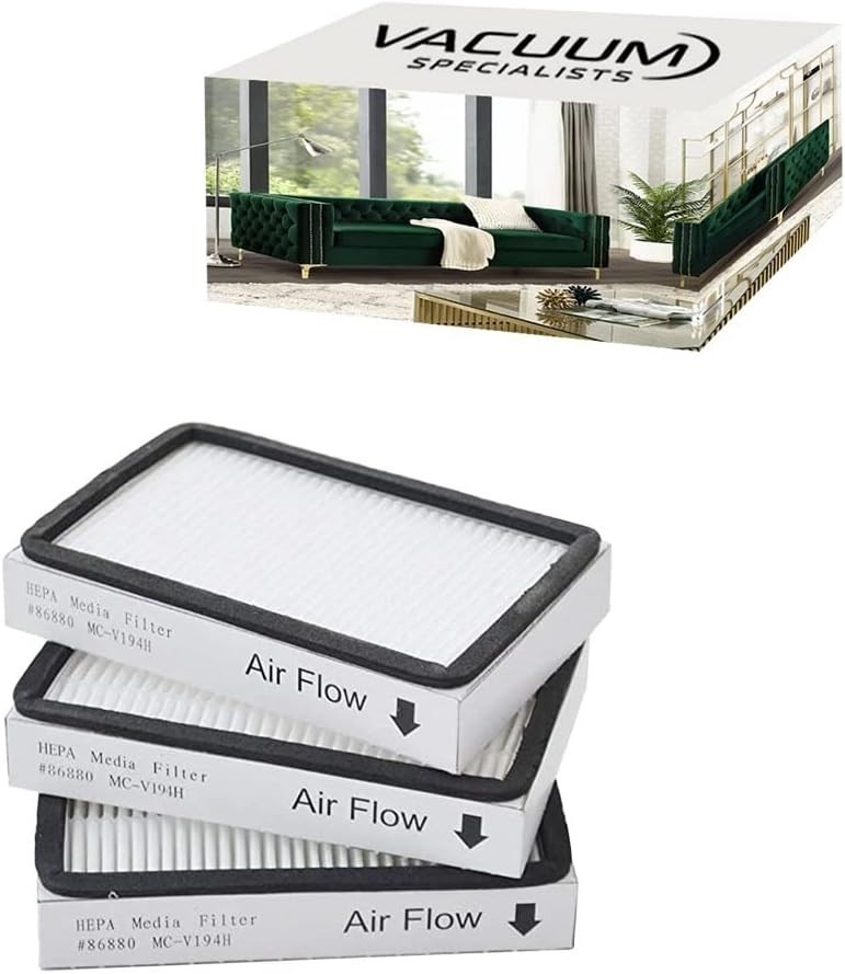 Vacuum Specialists EF-2 HEPA Filters for Kenmore – 3 Pack