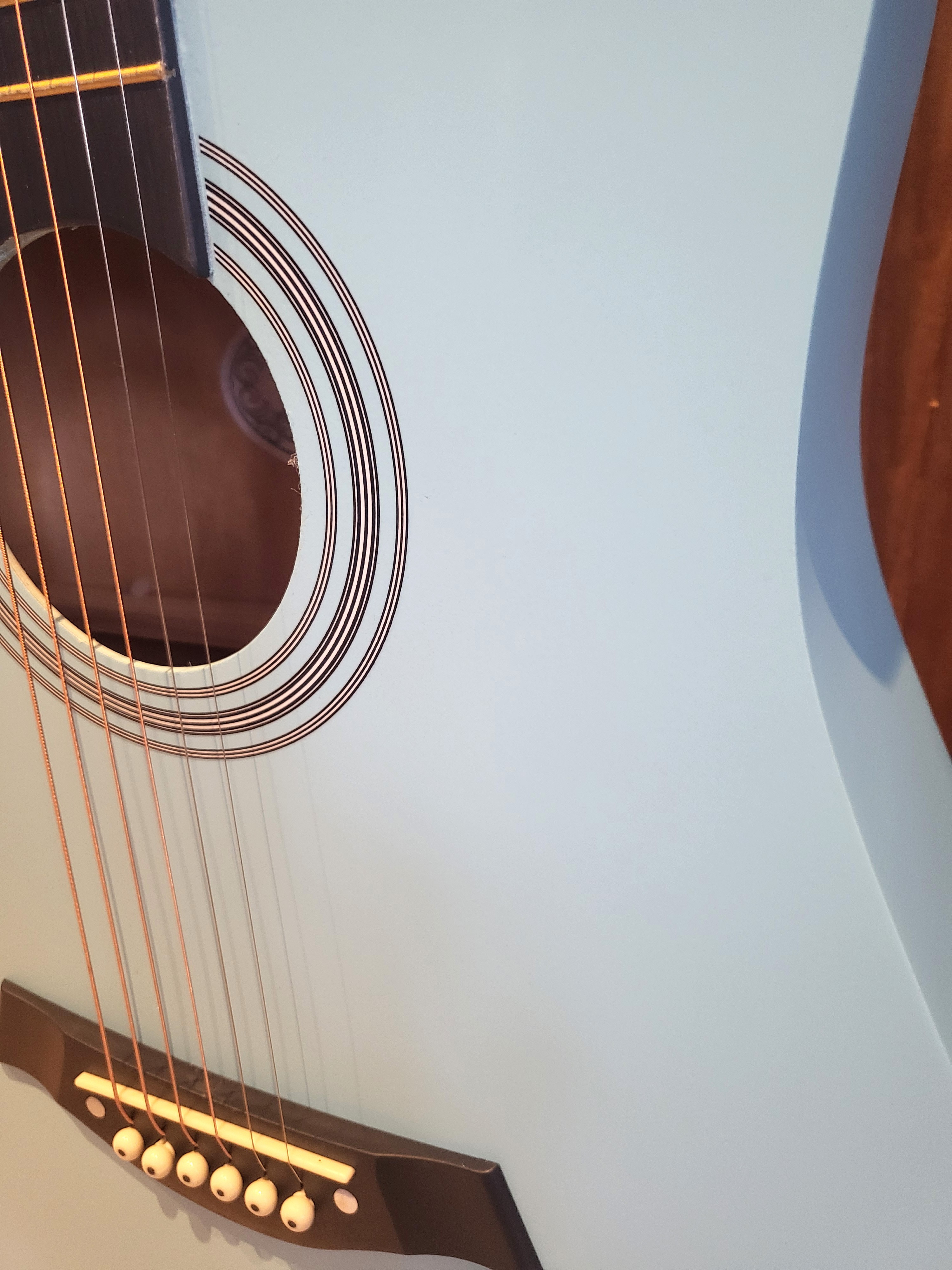 Brand New Light Blue Acoustic Guitar Perfect for Beginners 38" - photo 5