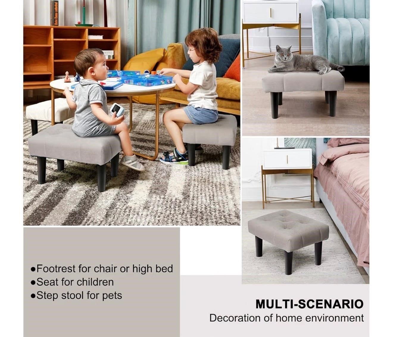 Houchics Small Footstool Ottoman - photo 3