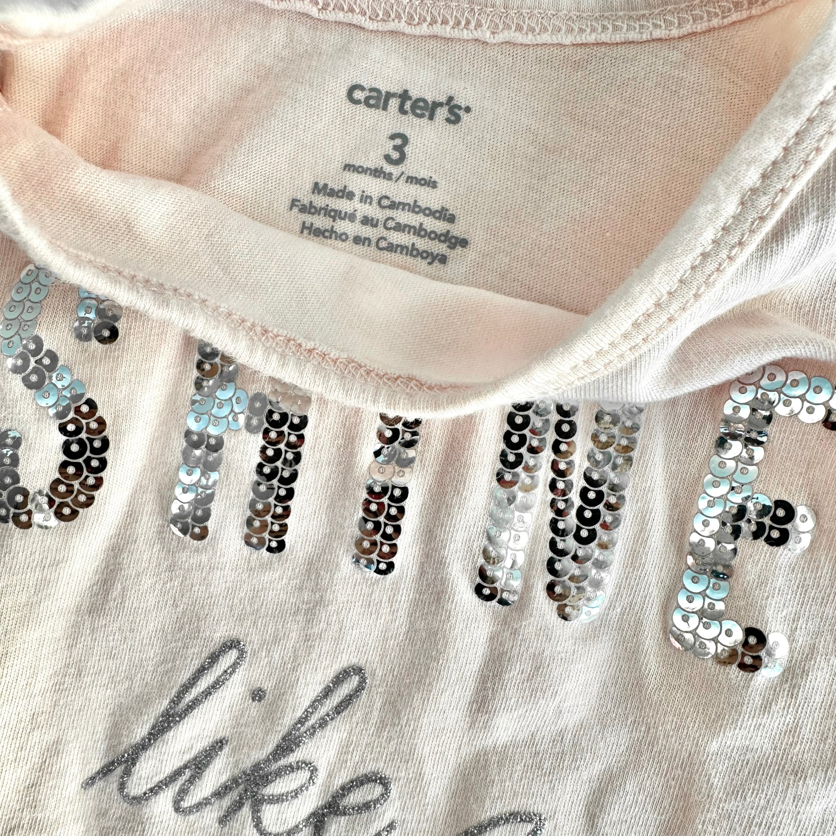 Baby Girl Tshirt - Carter's - 3-6 Months - photo 3