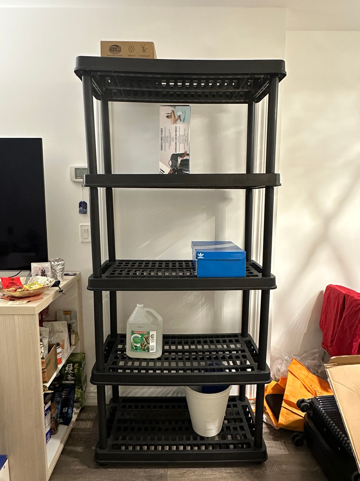 Moving out sale – 5-Tier Plastic Storage Shelf / Garage Rack