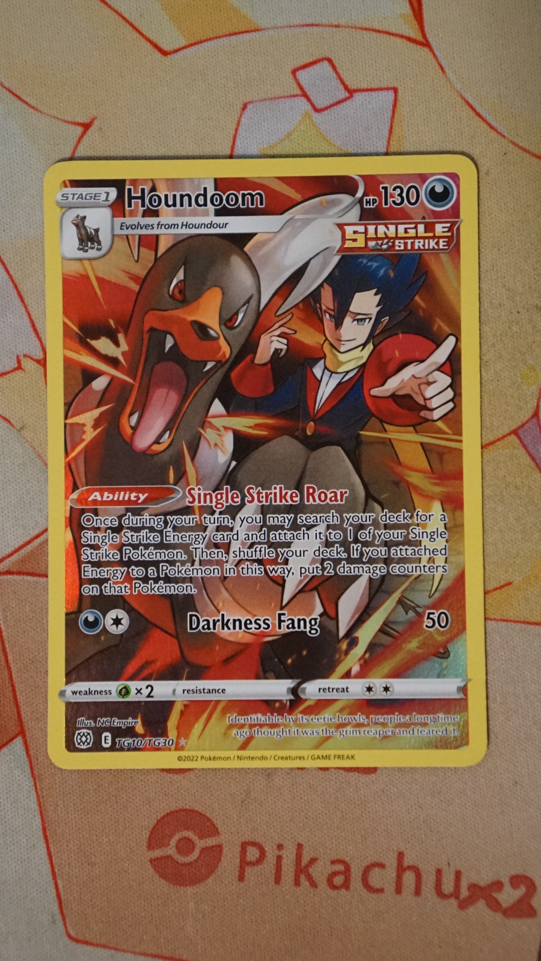 Pokemon Houndoom TG10/TG30 Brilliant Stars Trainer Gallery NM - photo 3