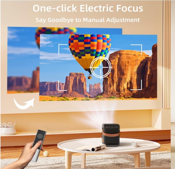 Mini Projector with 5G WiFi & Bluetooth 5.2, FunFlix G1 1080P - photo 5