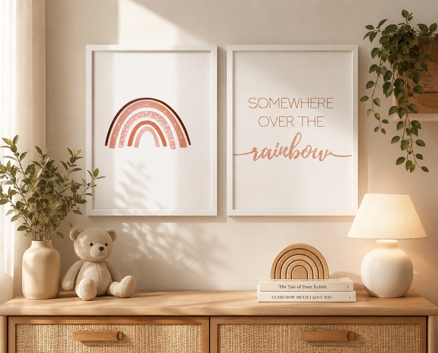Like New Beautiful Framed Rainbow Wall Art ($30 for Set of 2) - photo 3