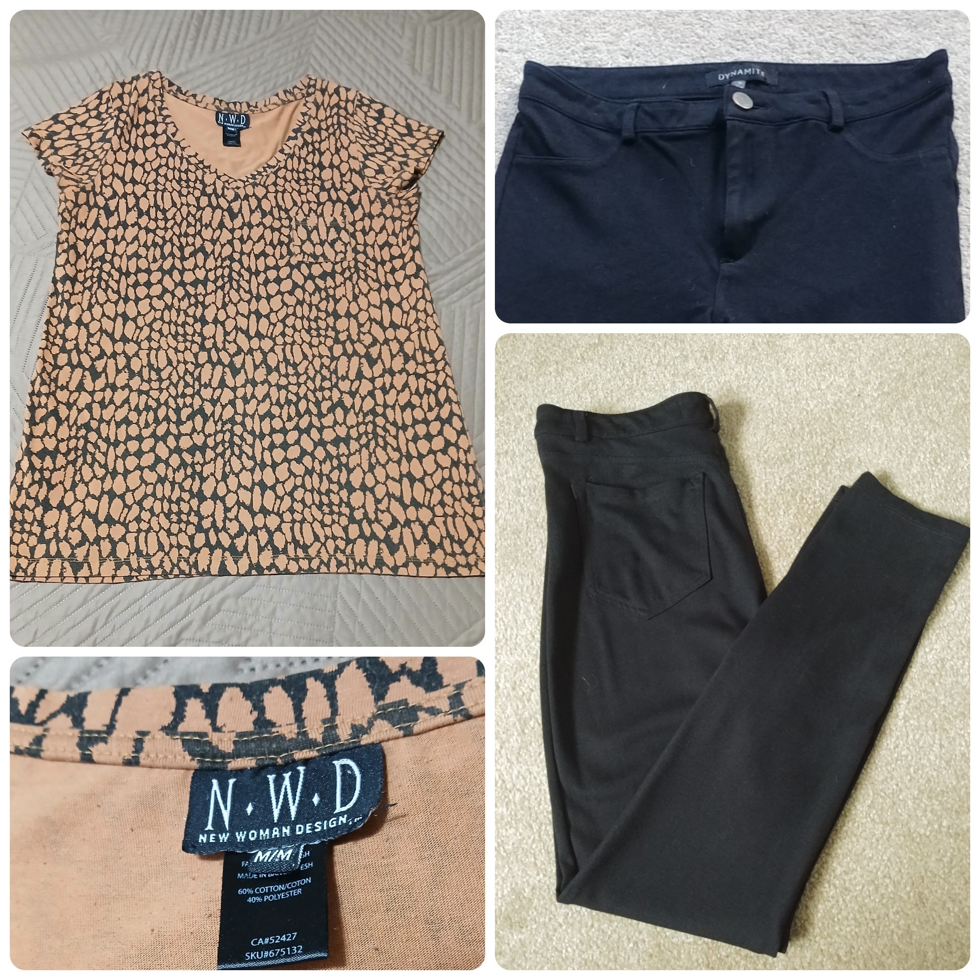 New Woman Design Top and Dynamite Pants, Set