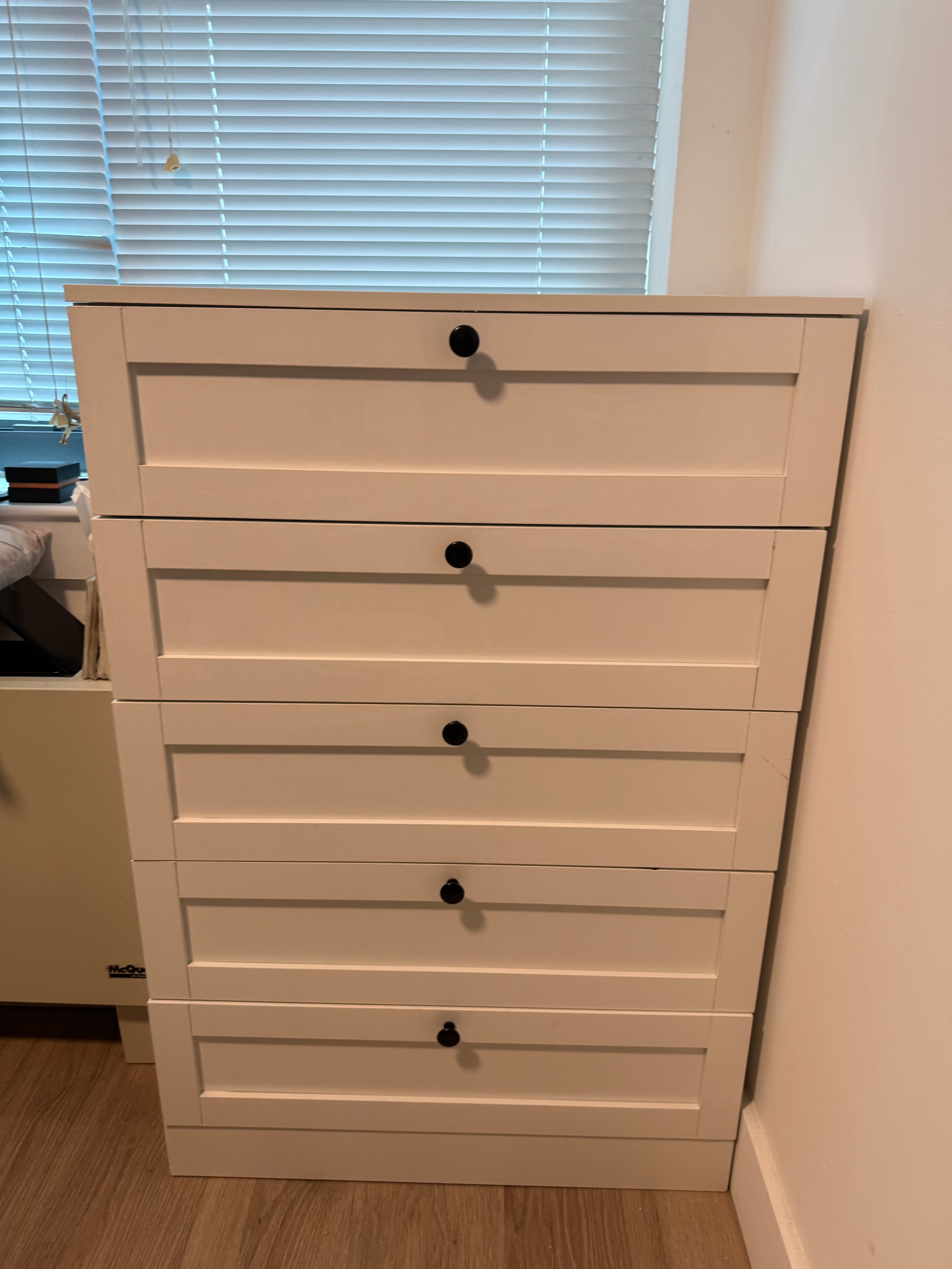 White Drawer Dresser (29.1" Width) - photo 3