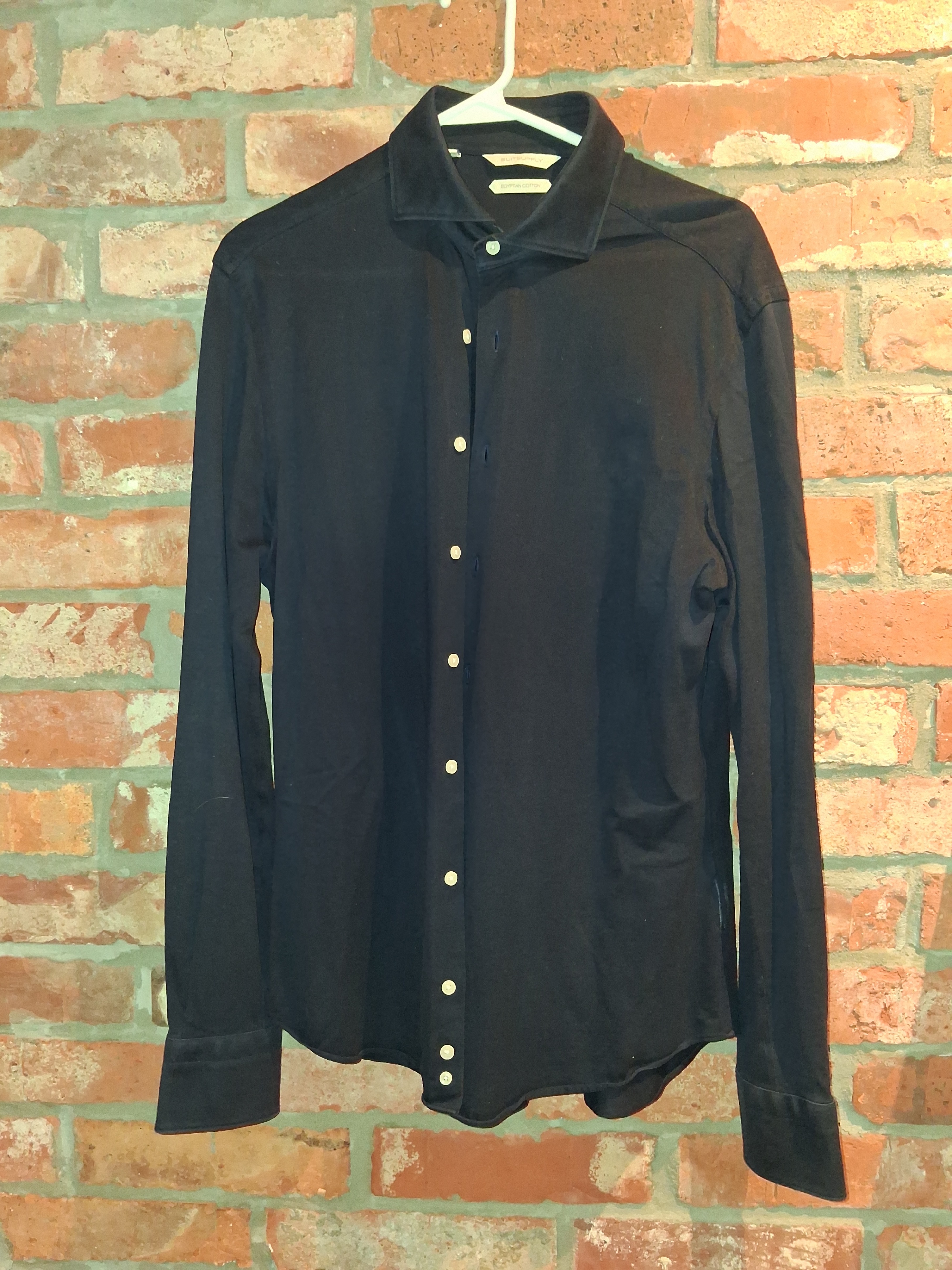 SUITSUPPLY Navy Button-Up Shirt