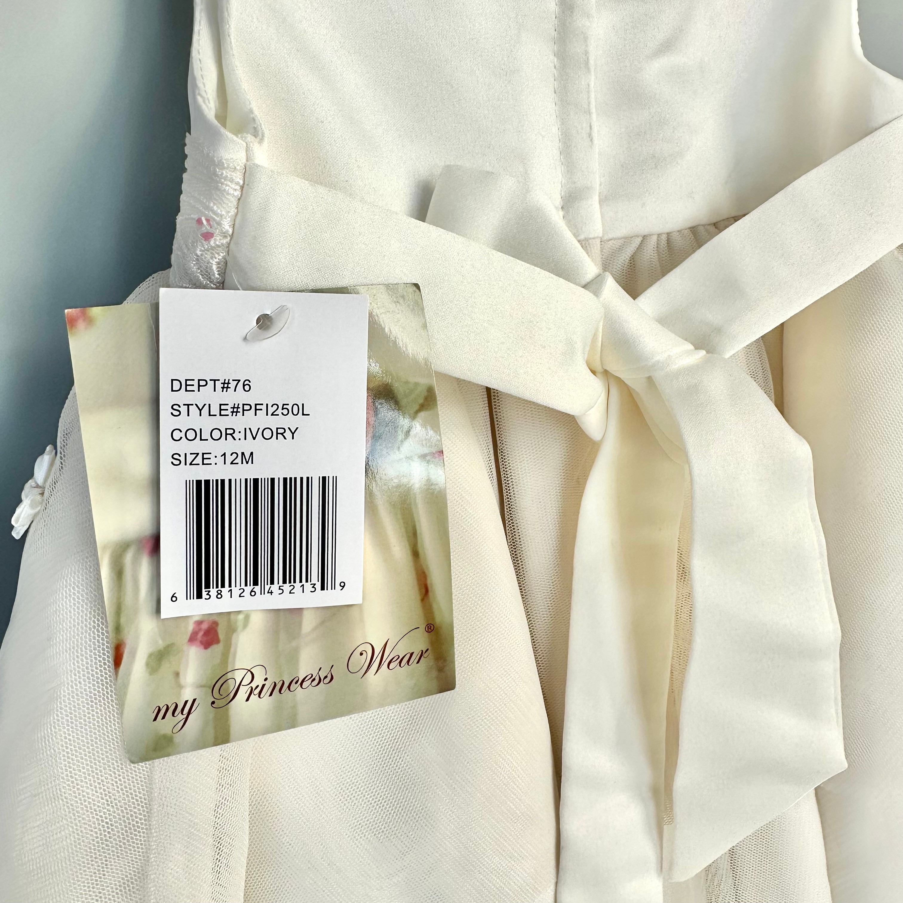 Baby Girl White Dress - Princess Wear - 12 Months - photo 4
