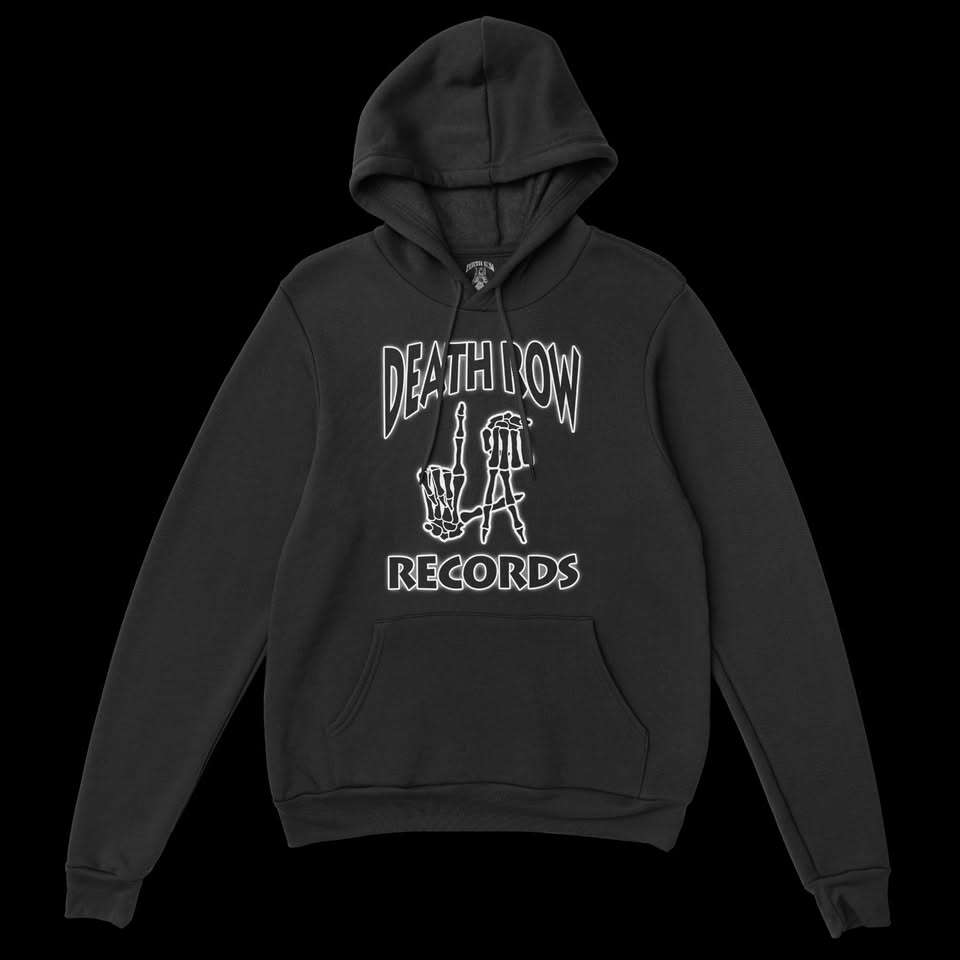 Death Row Records LA Hoodie, Black, Deathrow, Size Small. New.