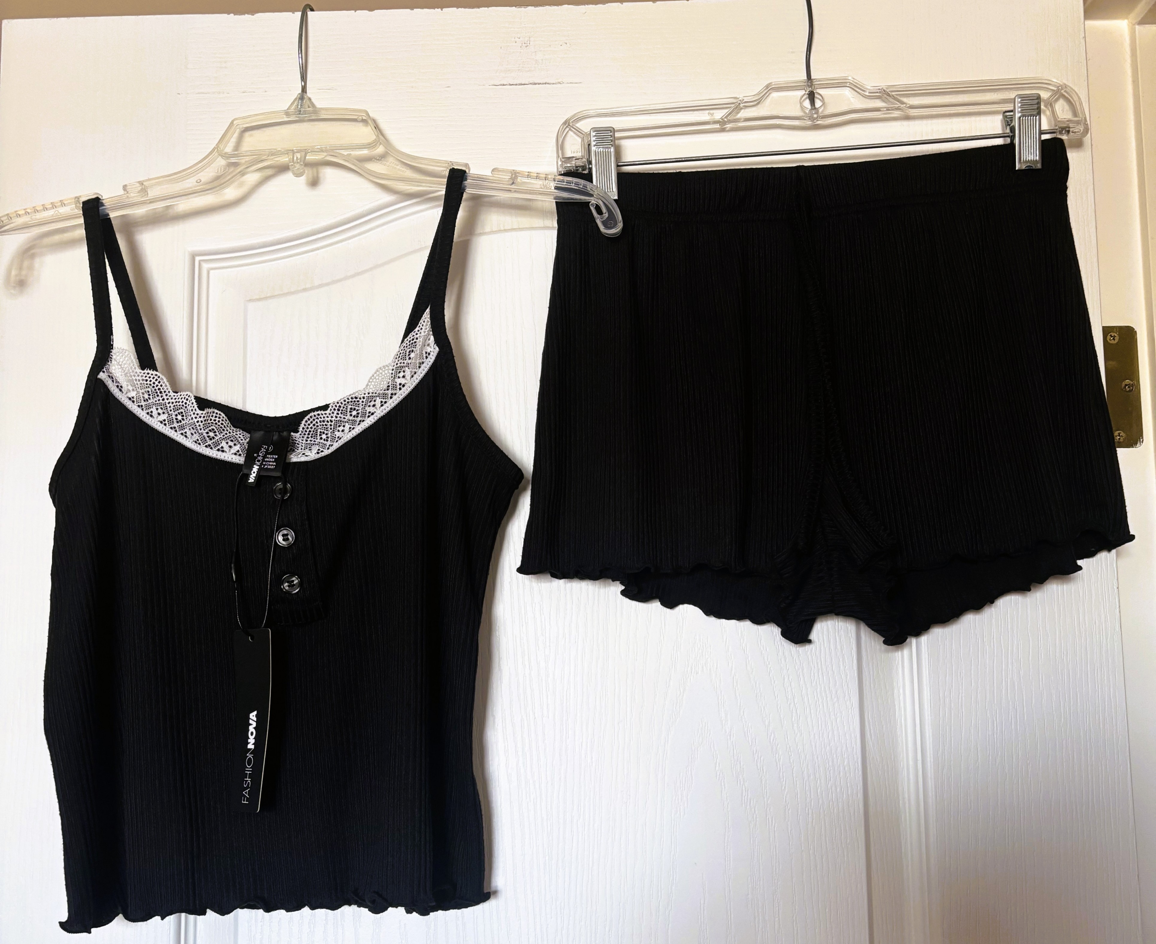 FashionNova-Comfy For The Weekend Ribbed PJ Short Set - photo 3