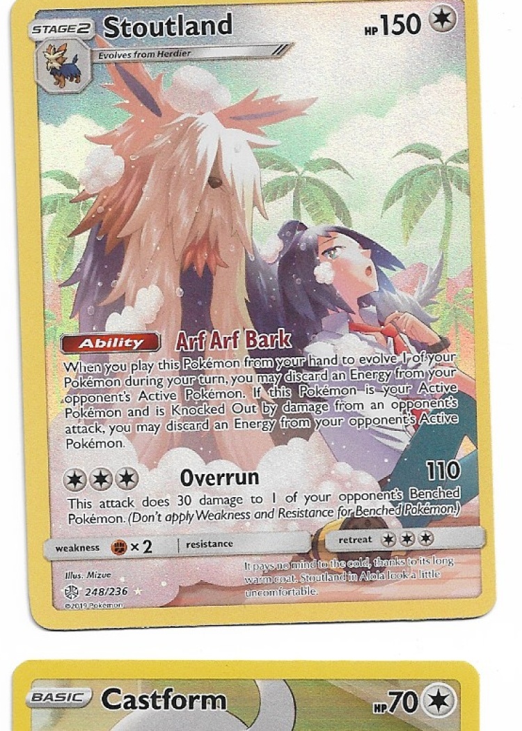 Pokemon Stoutland 248/236 Cosmic Eclipse NM