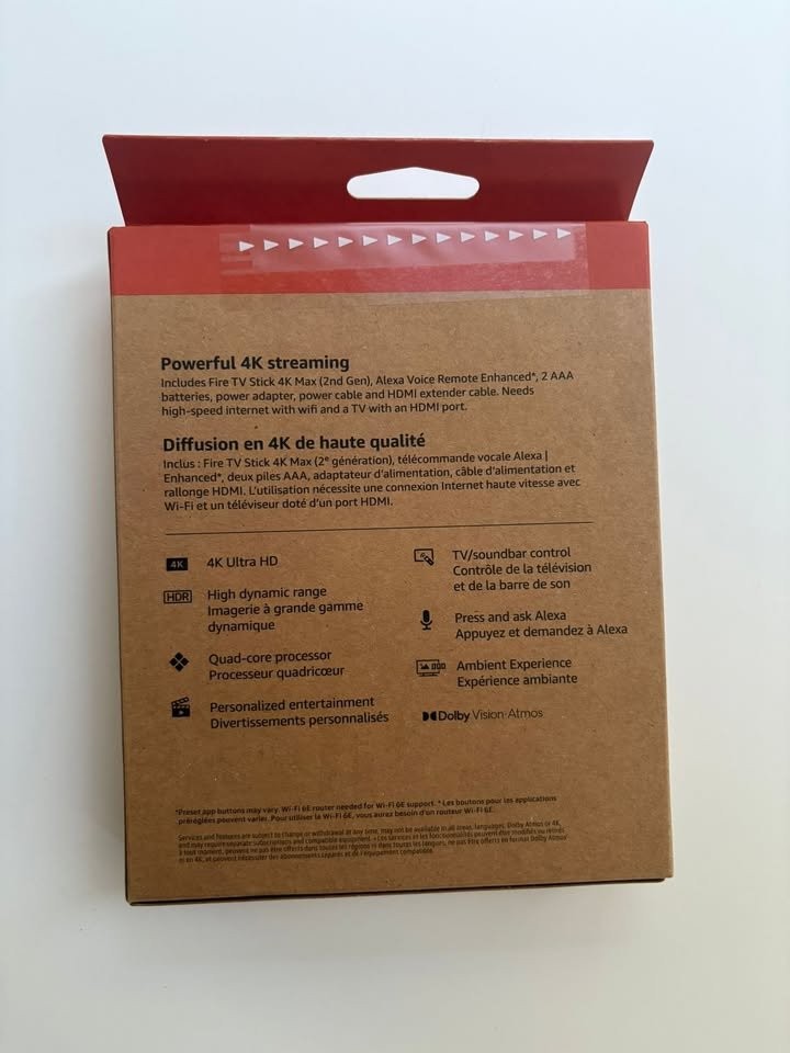New-Sealed-NeverUsed Amazon Firestick 4k Max [2nd generation] - photo 2
