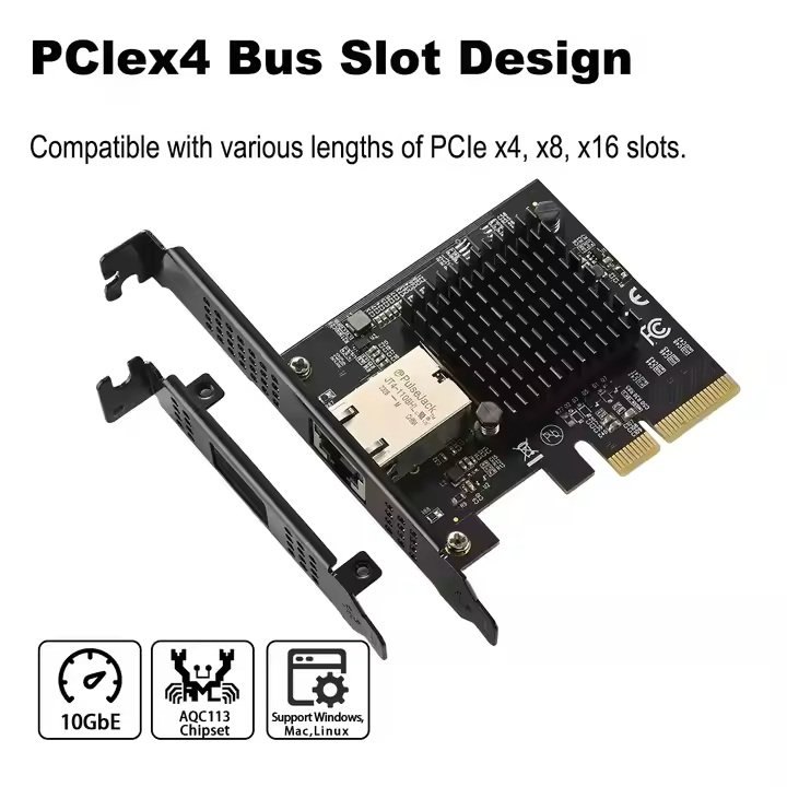 10Gb Base‐T PCIe Network Adapter – Marvell AQTION AQC113 | RJ45 - photo 3