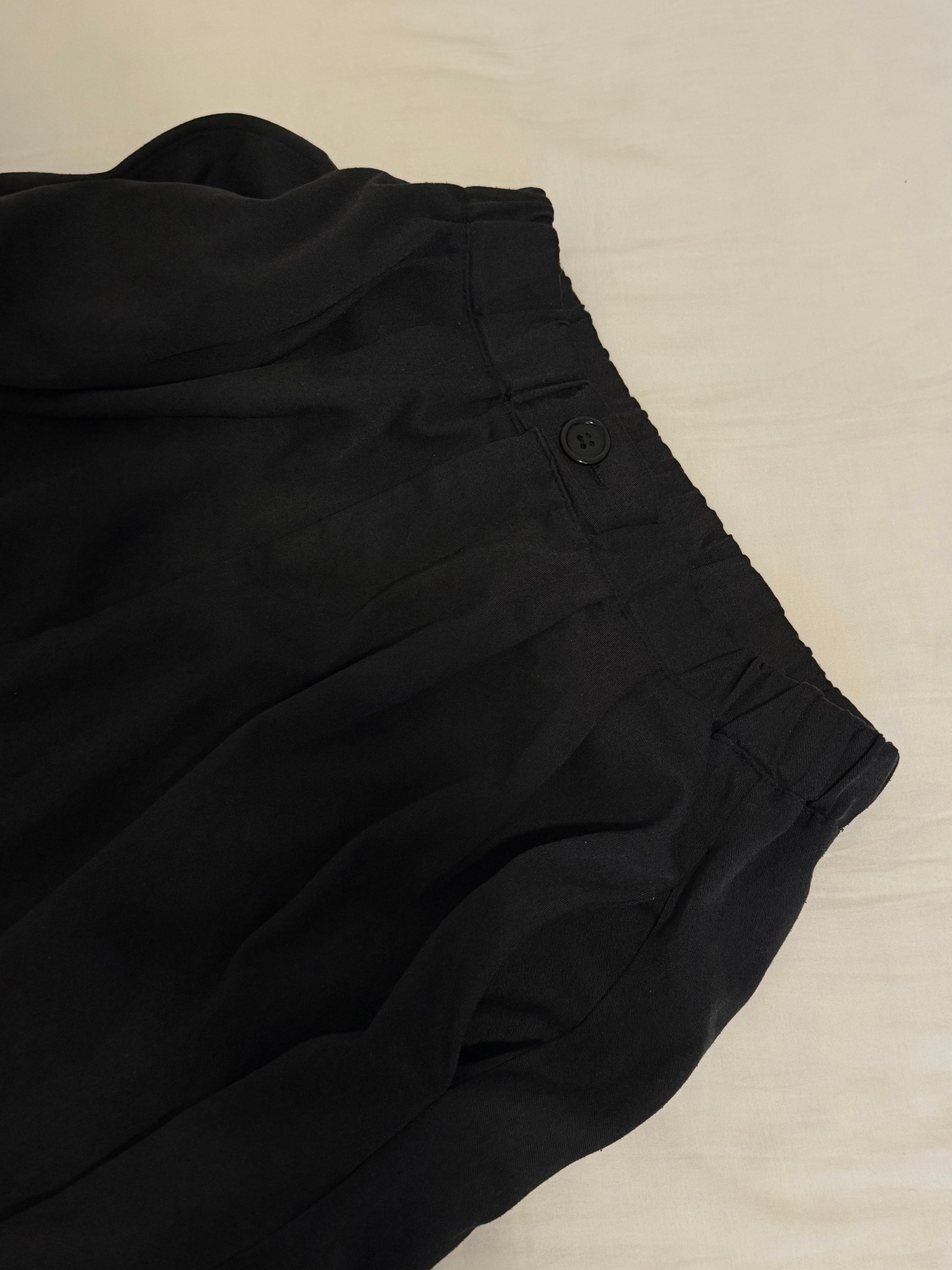 Women’s Black Pleated Midi Skirt – Elastic Waist - photo 2