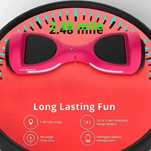 HoverFly Flash Kids Self-Balancing Hoverboard (Pink) - photo 5