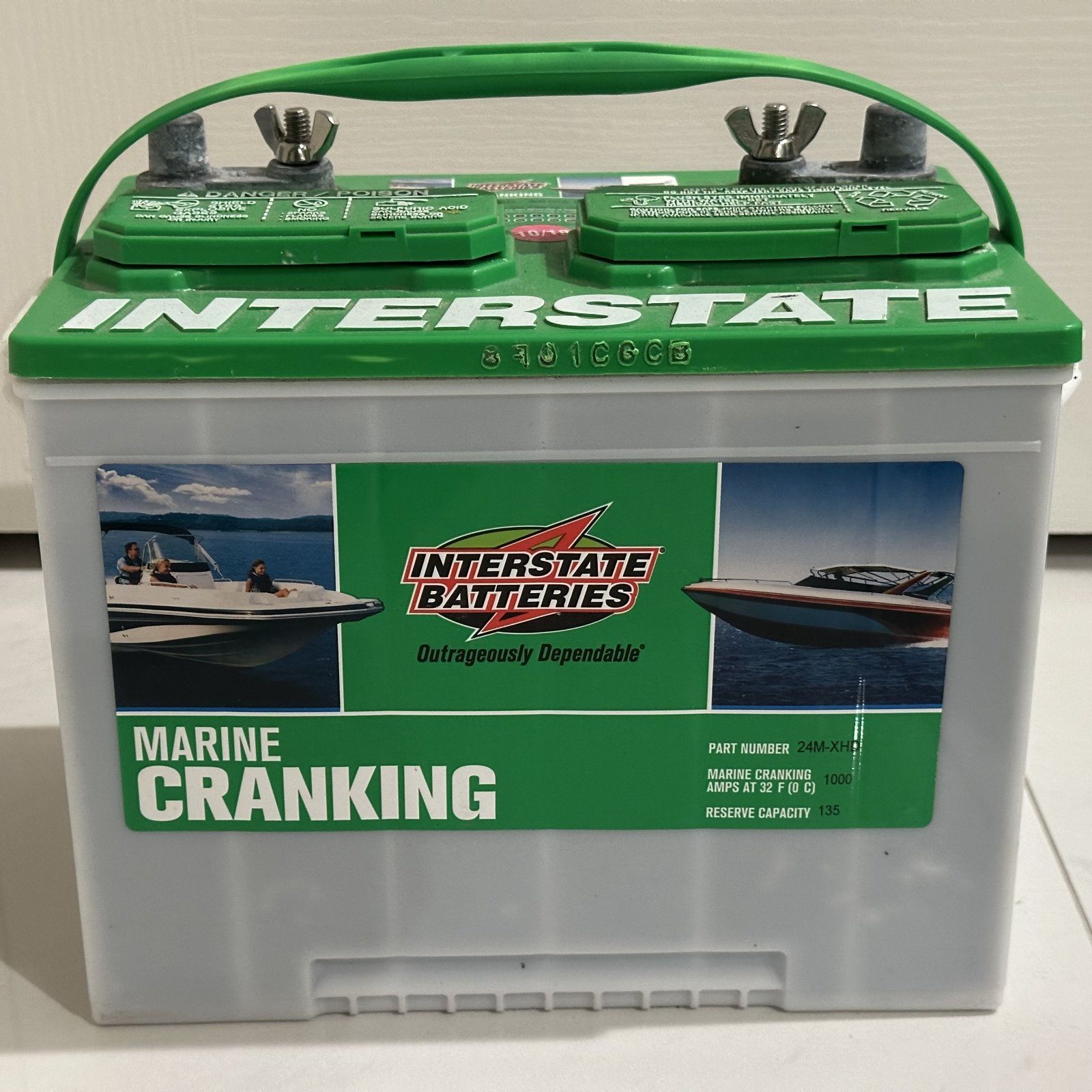 Interstate 24M-XHD Marine Cranking Battery 800 CCA 1000 MCA