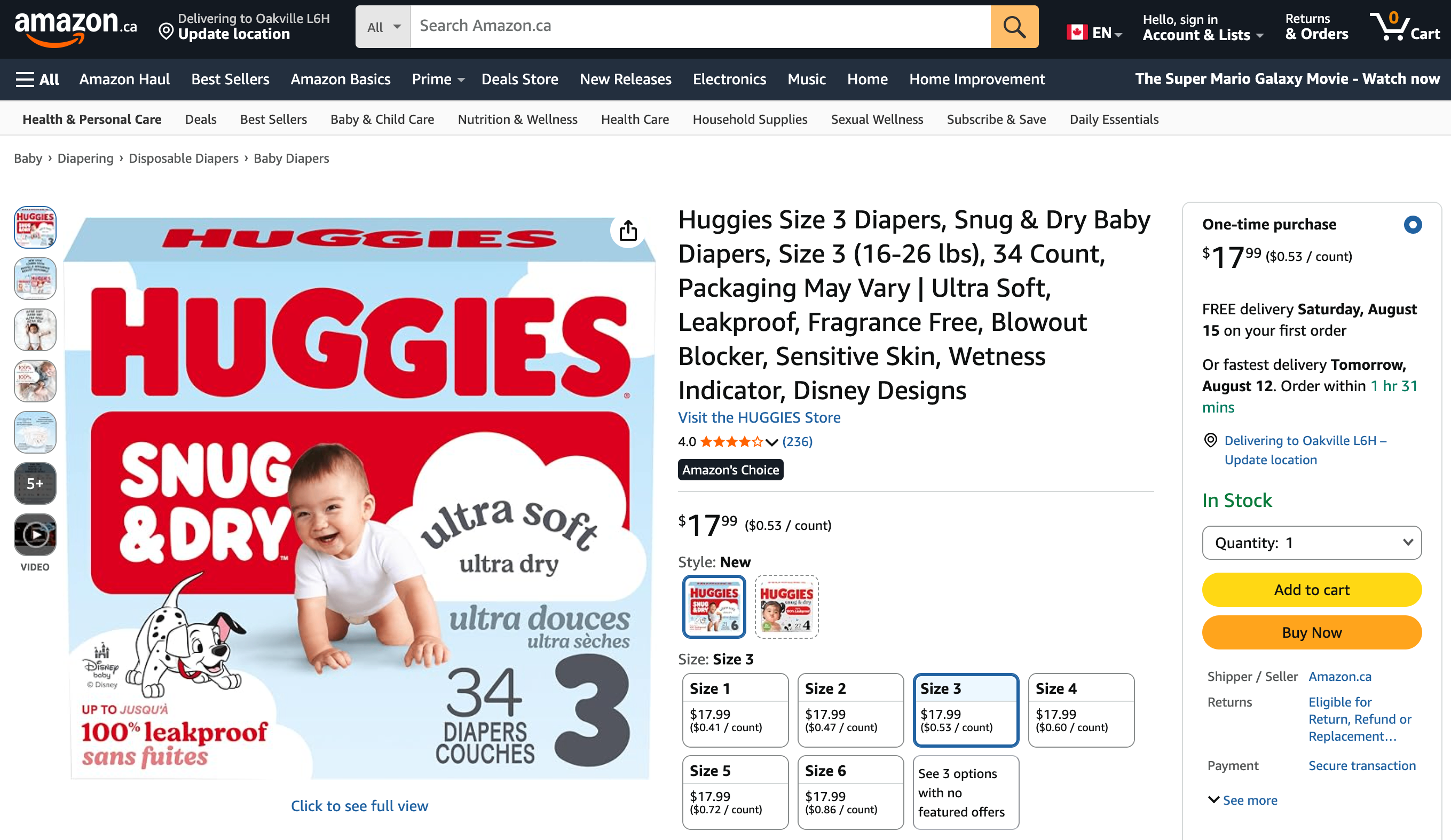 Brand New Sealed Huggies Size 3 Diapers ($25 for 3pks) - photo 3
