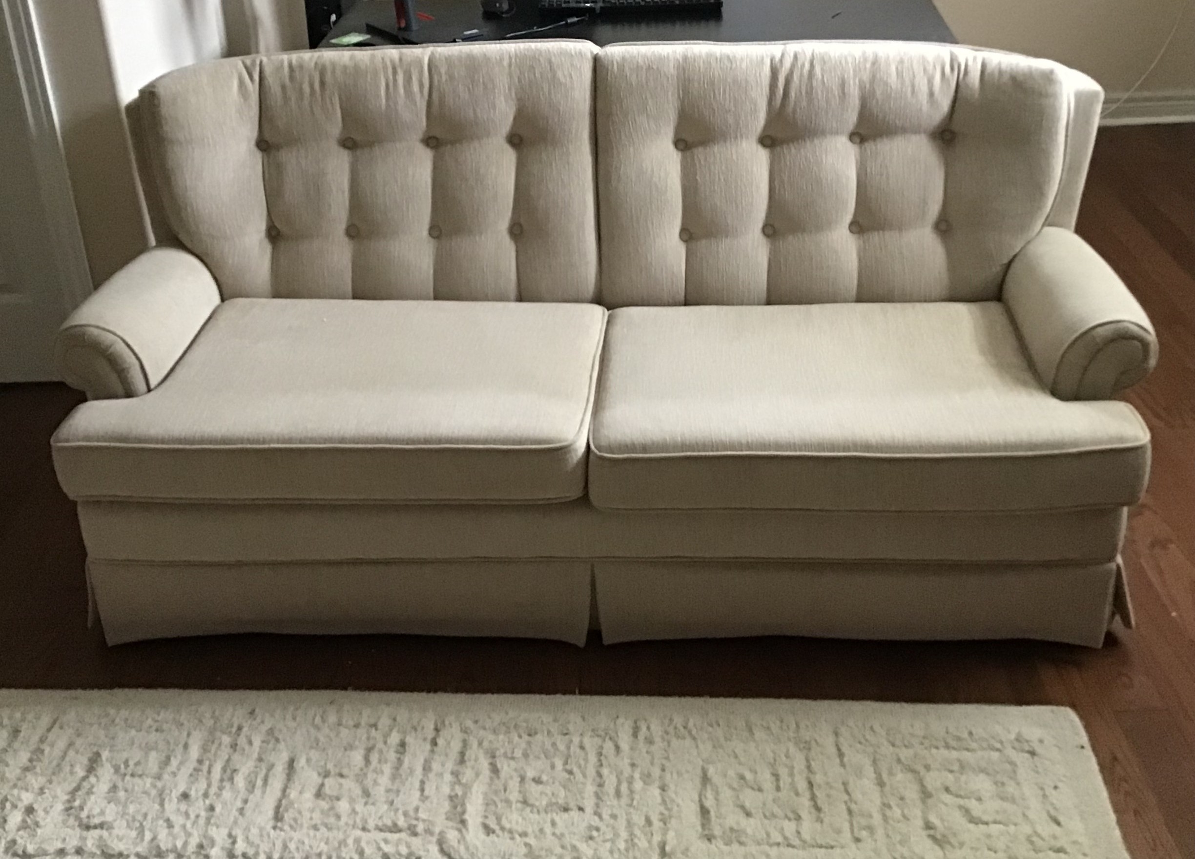 SOFA BED, COMFORTABLE, 72" LIGHT BEIGE