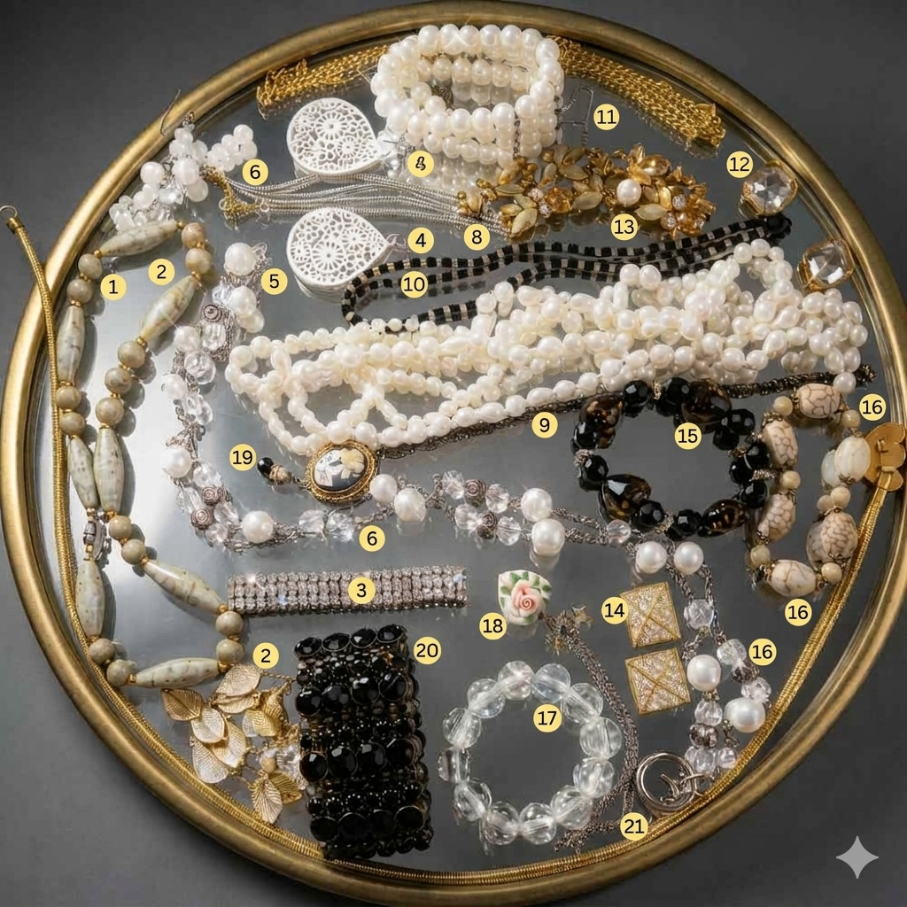 BRAND NEW 17-Piece Vintage-Style Jewelry Collection - photo 2