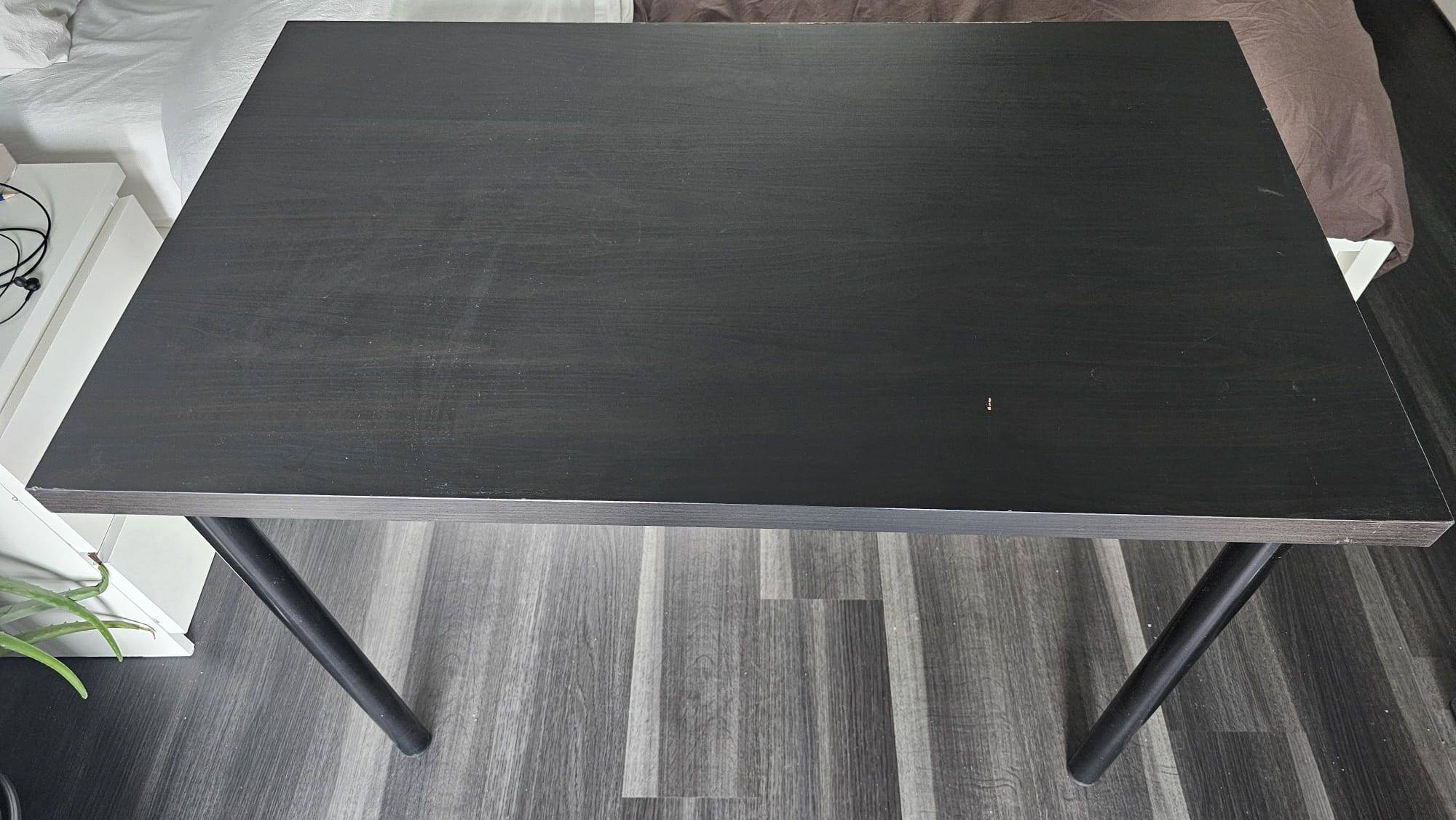 Ikea Linnmon table desk black and brown