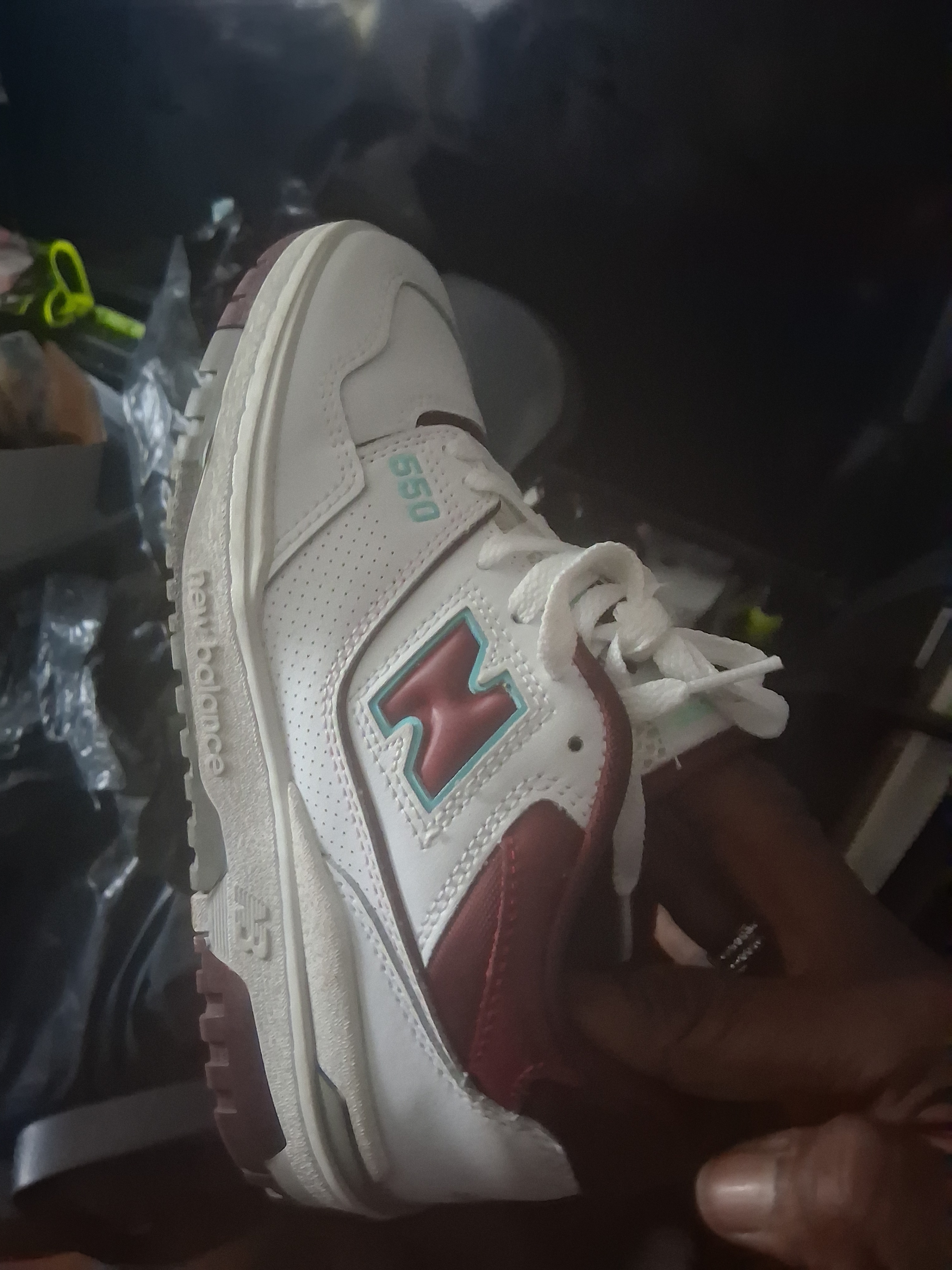 New Balance 550 "Maroon N" Sneakers