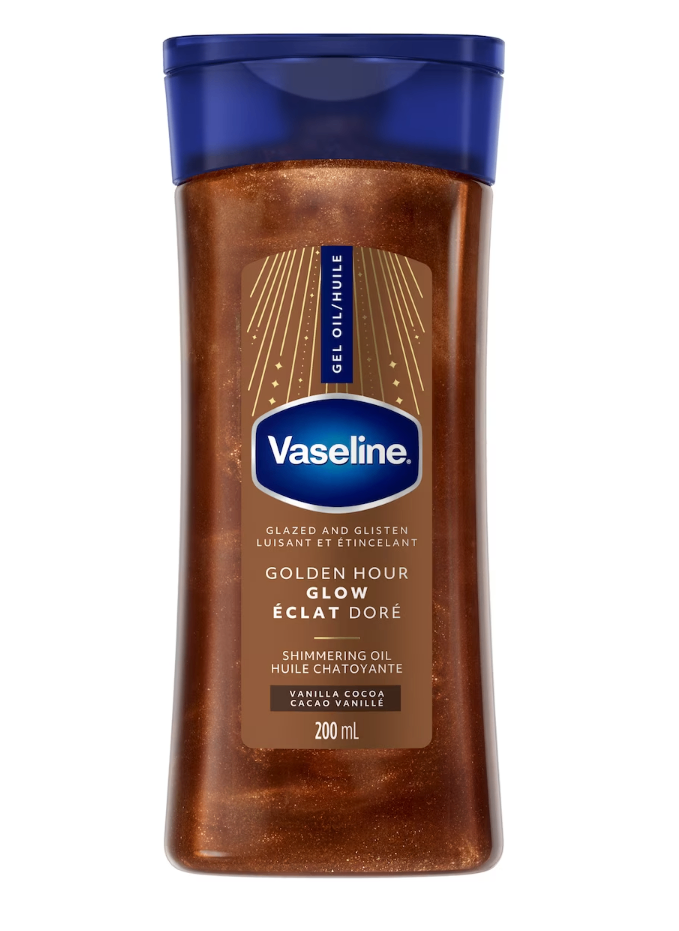 Pack of 2 Vaseline Glazed and Glisten Golden Hour Glow Body Gel