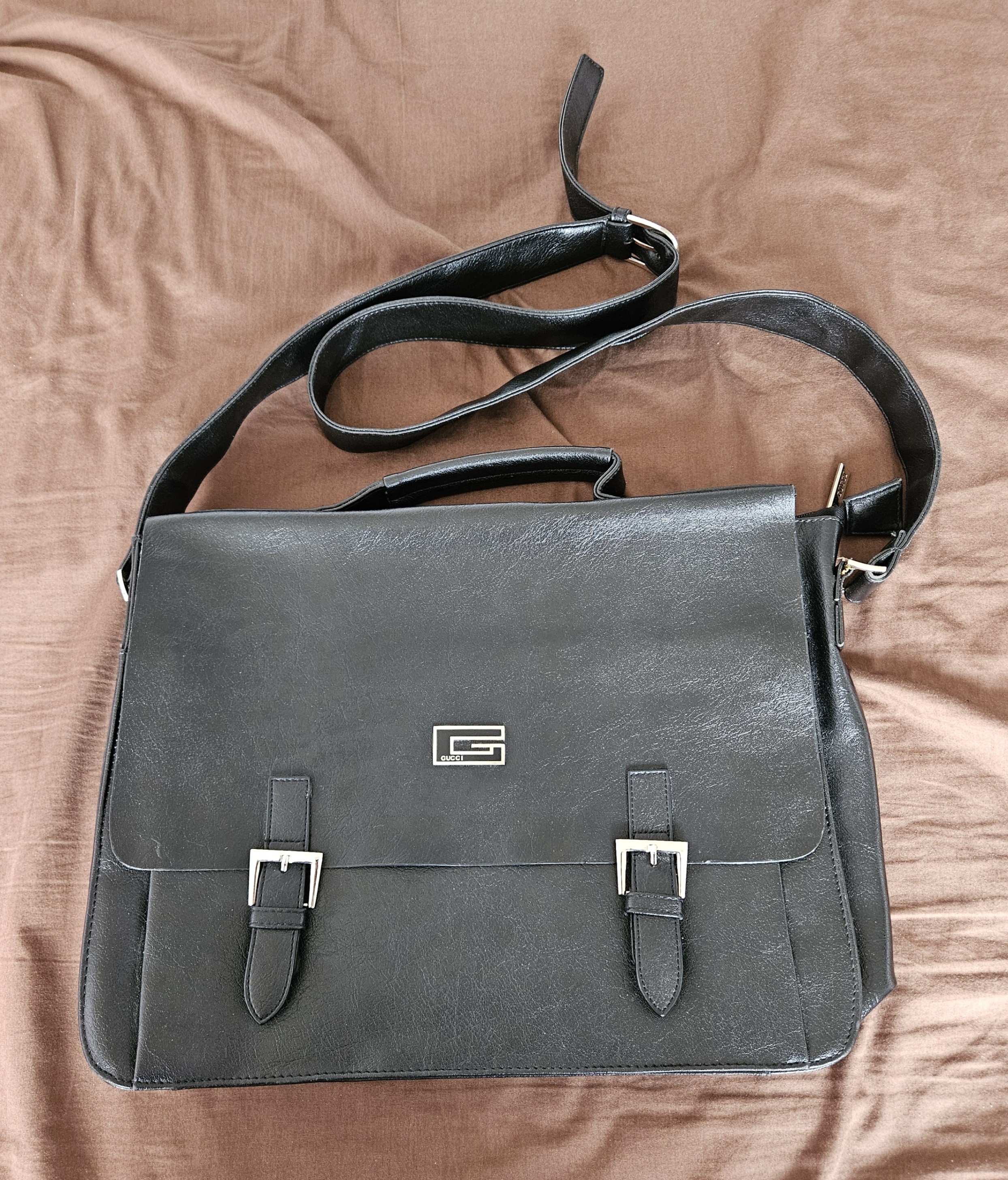 GUCCI BLACK LEATHER BAG - photo 2