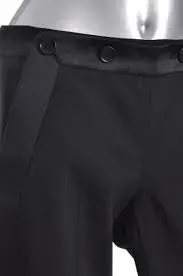 Snazzy Theory Tuxedo Pants, Wool Blend with Satin Side Trim, ...