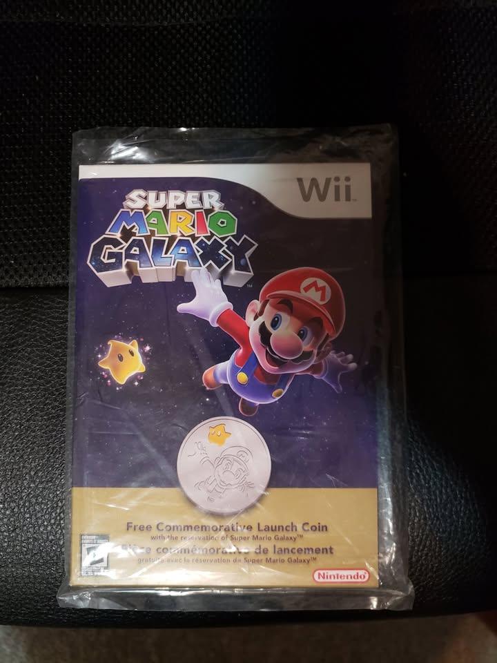 Super Mario Galaxy Nintendo commemorative launch coin. Brand new